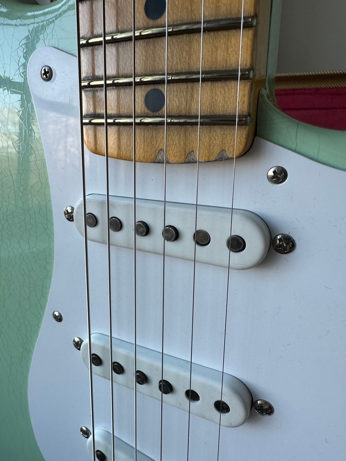 2025 Fender Custom Shop '54 Stratocaster B4 Fat LTD Relic 70th Anniversary - Super Faded Aged Surf Green