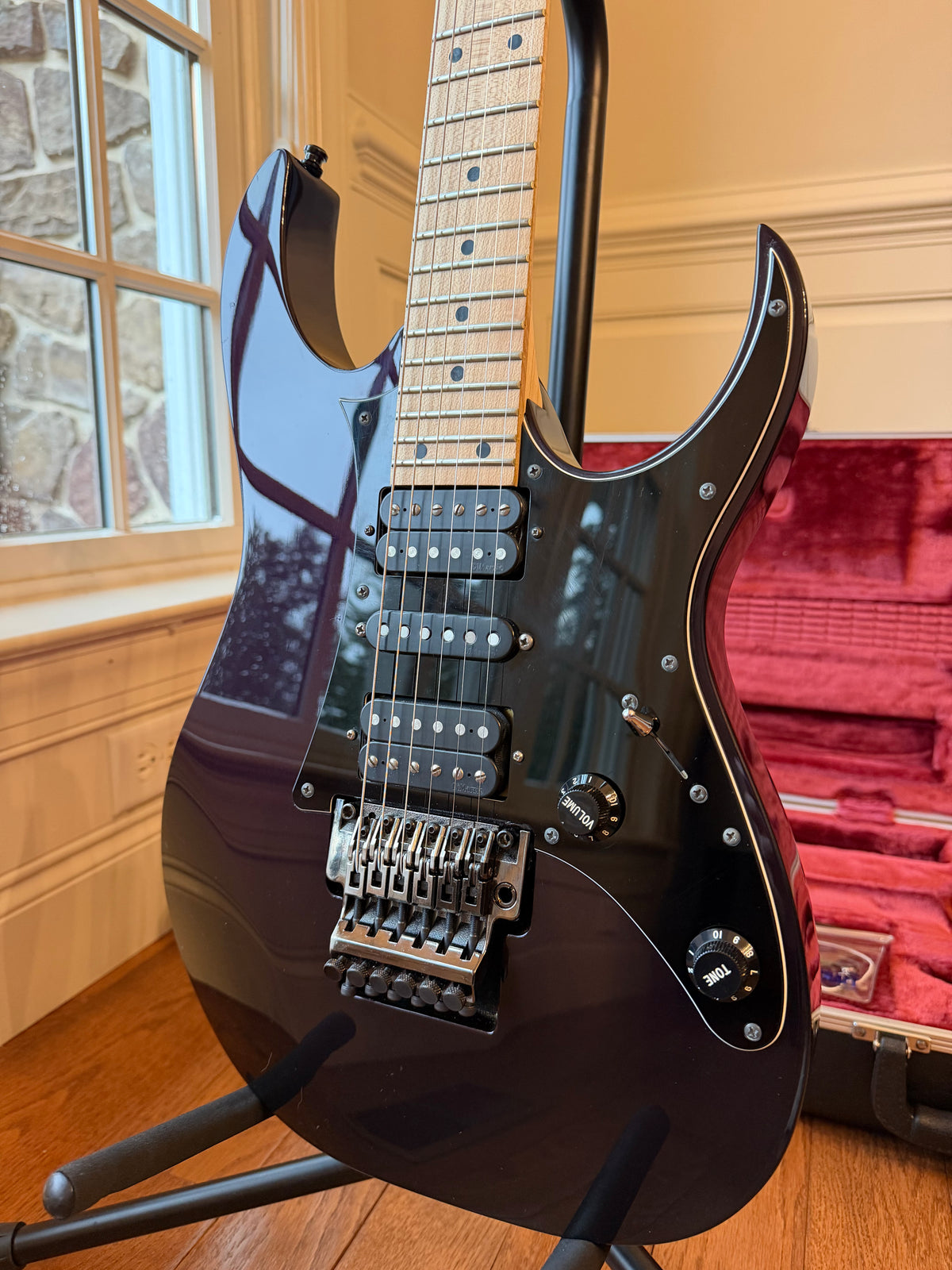 2016 Ibanez Prestige RG655M - Subterranean Purple Metallic