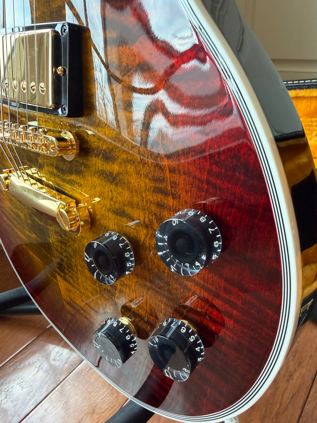 2026 Gibson Les Paul Axcess Custom Figured Top - Bengal Burst