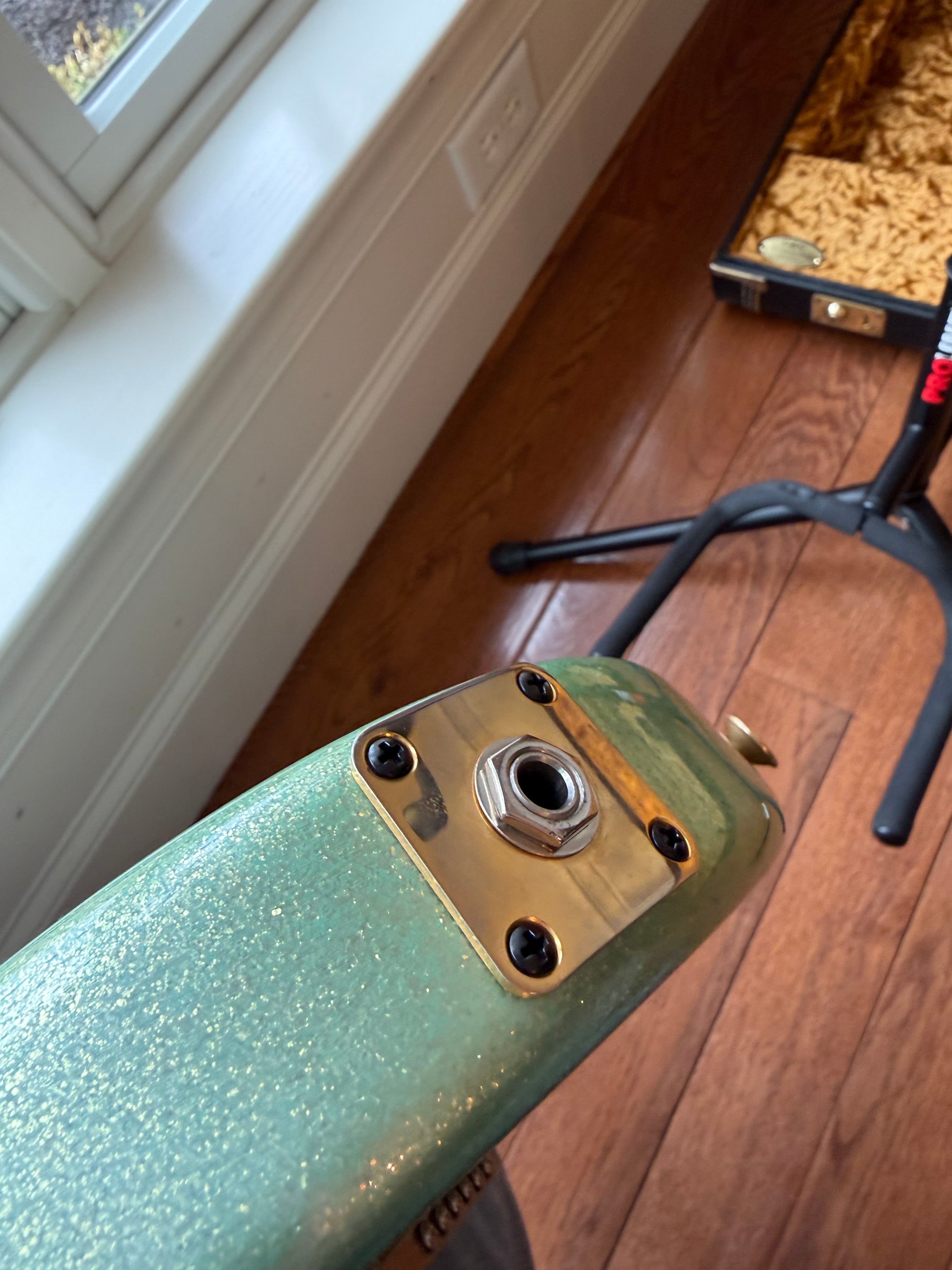 2015 Charvel Custom Shop So Cal - Seafoam Sparkle Nitro Platinum Pink Overspray