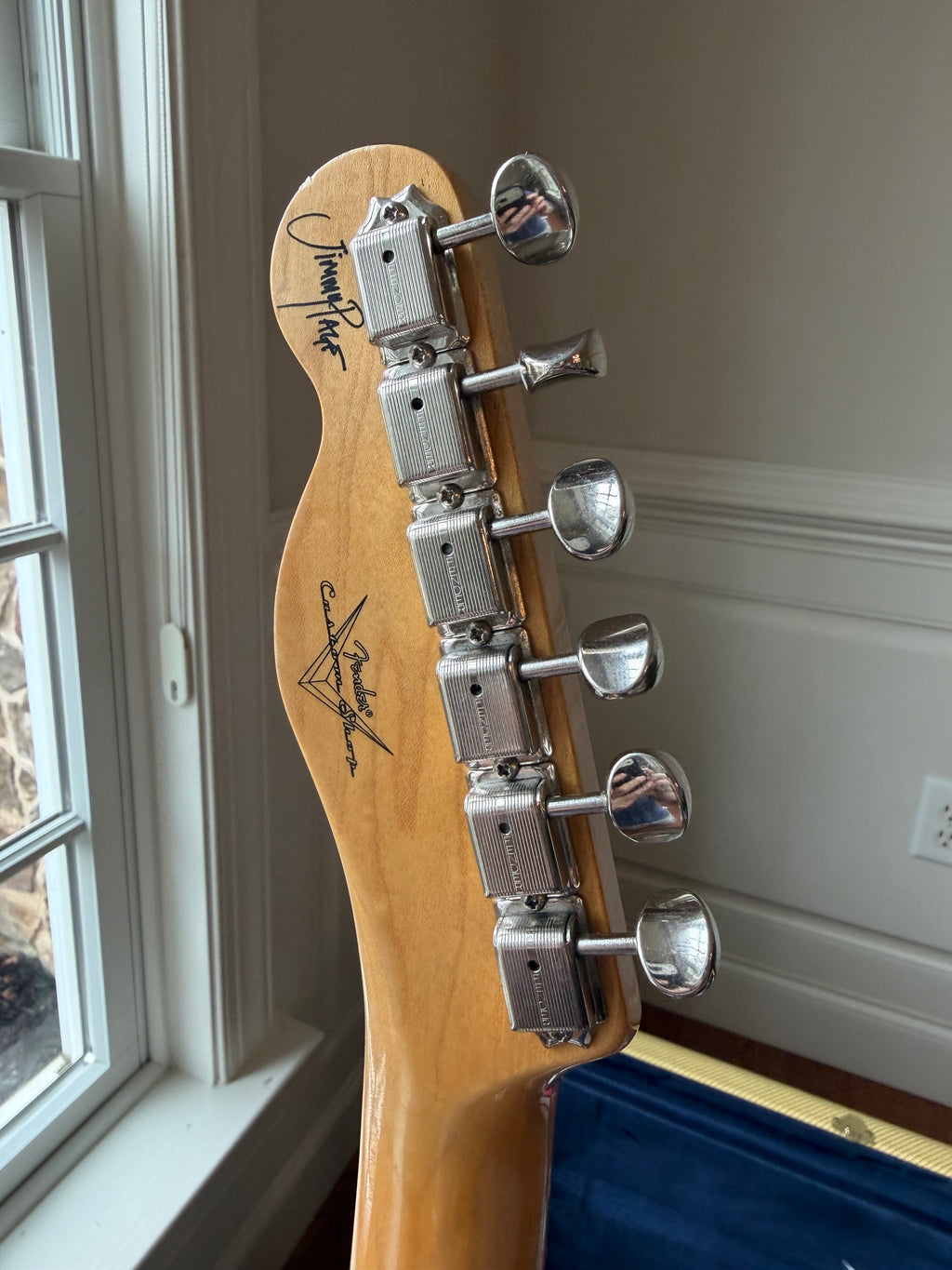 2025 Fender Custom Shop Telecaster Jimmy Page Signature Journeyman Relic - White - Image 9