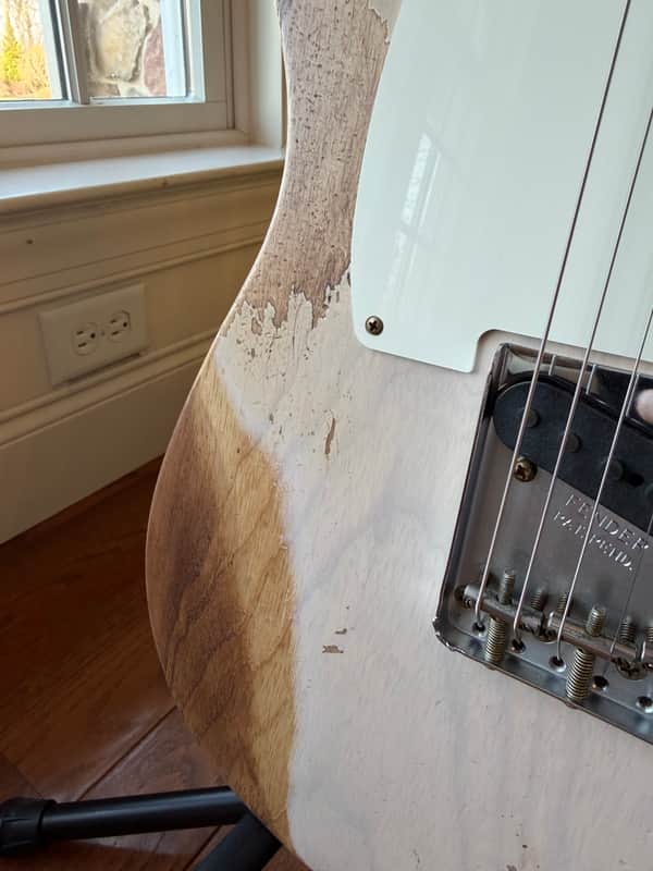 2025 Fender Custom Shop '57 Telecaster Super Heavy Relic LR25 Limited Edition - Aged Dirty White Blonde