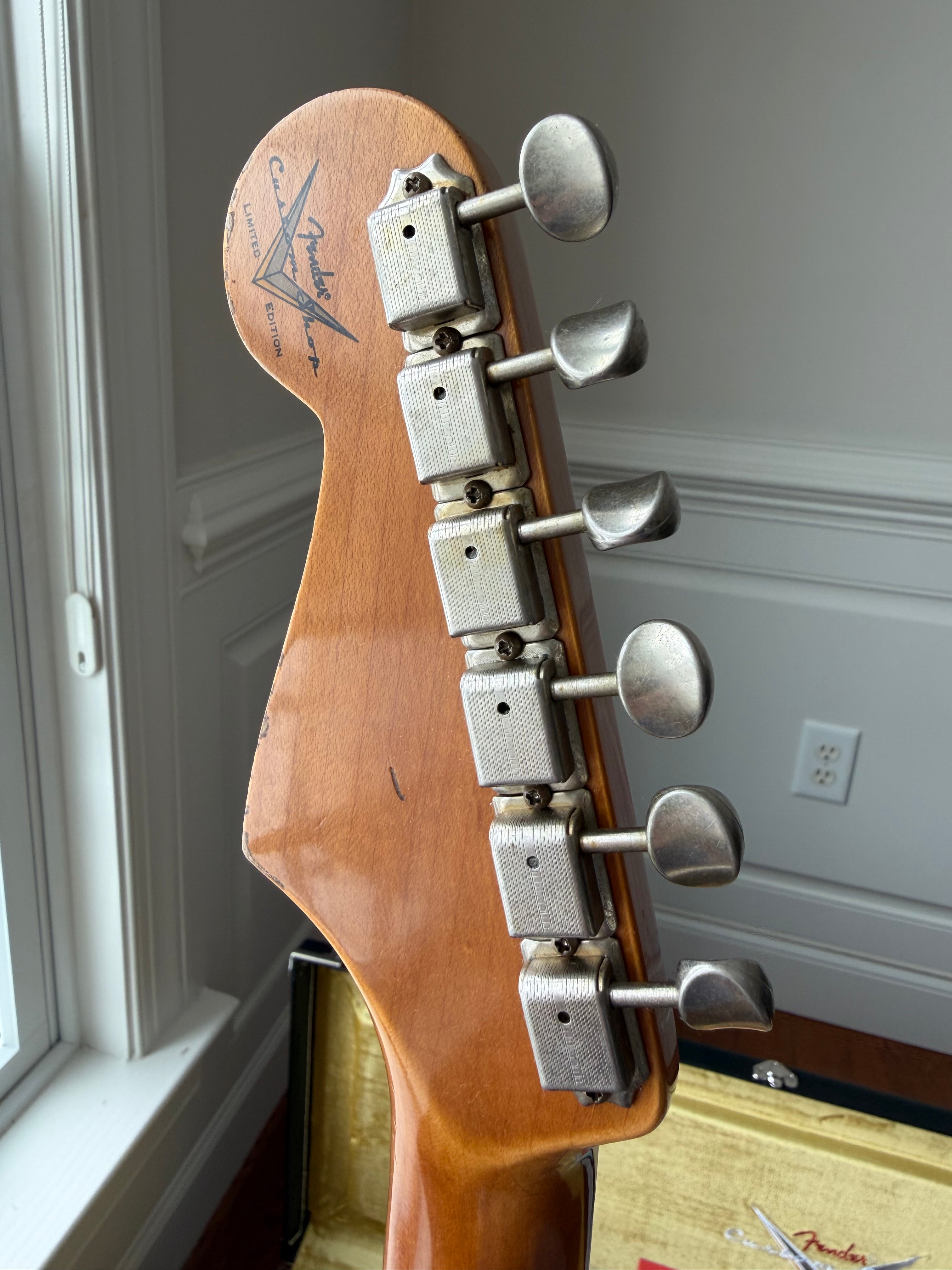 2026 Fender Custom Shop '64 Stratocaster L-Series Heavy Relic - Aged Sherwood Metallic Green - Image 9