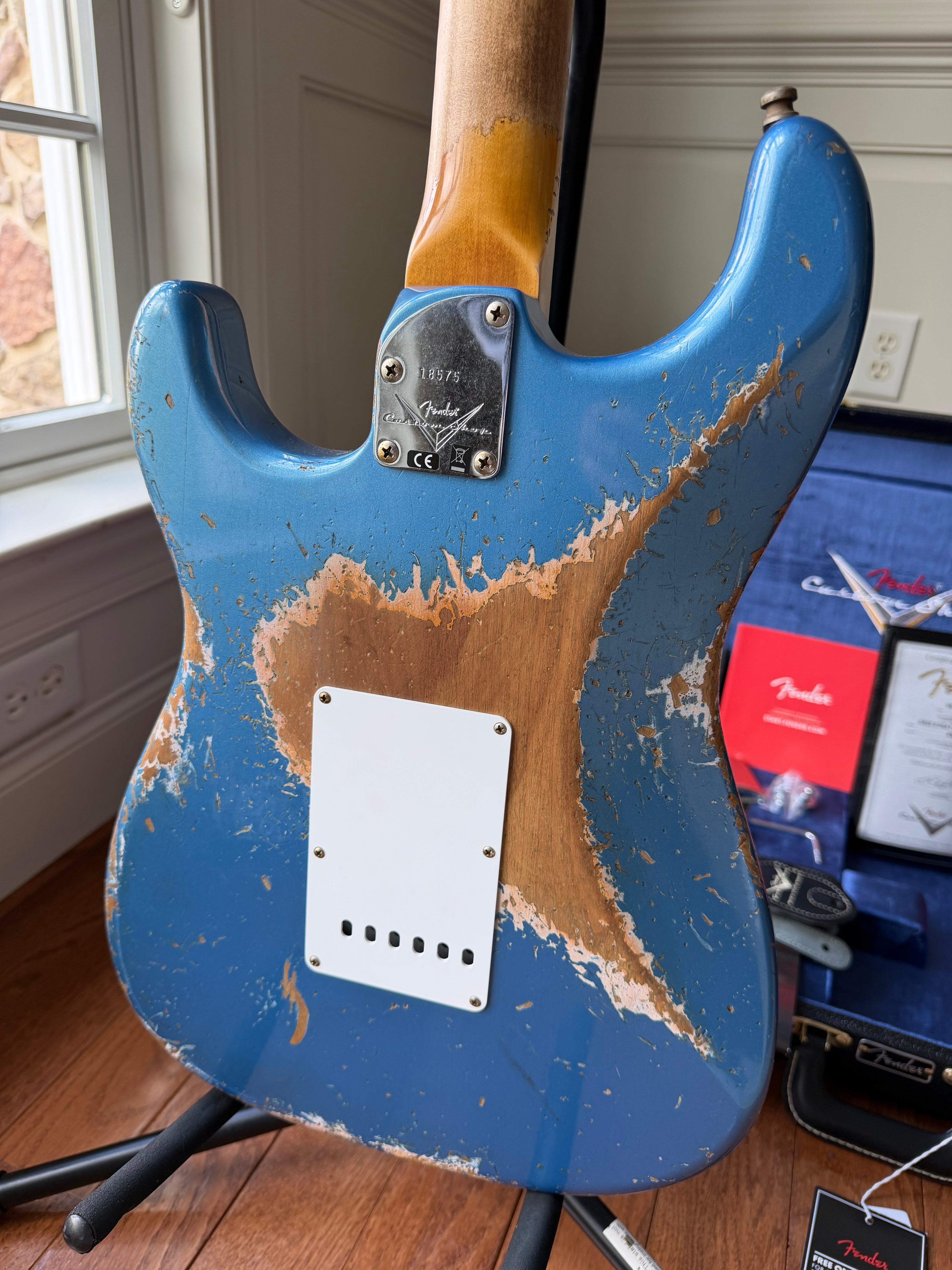 2025 Fender Custom Shop Stratocaster Pro SR25 Super Heavy Relic - Aged Lake Placid Blue