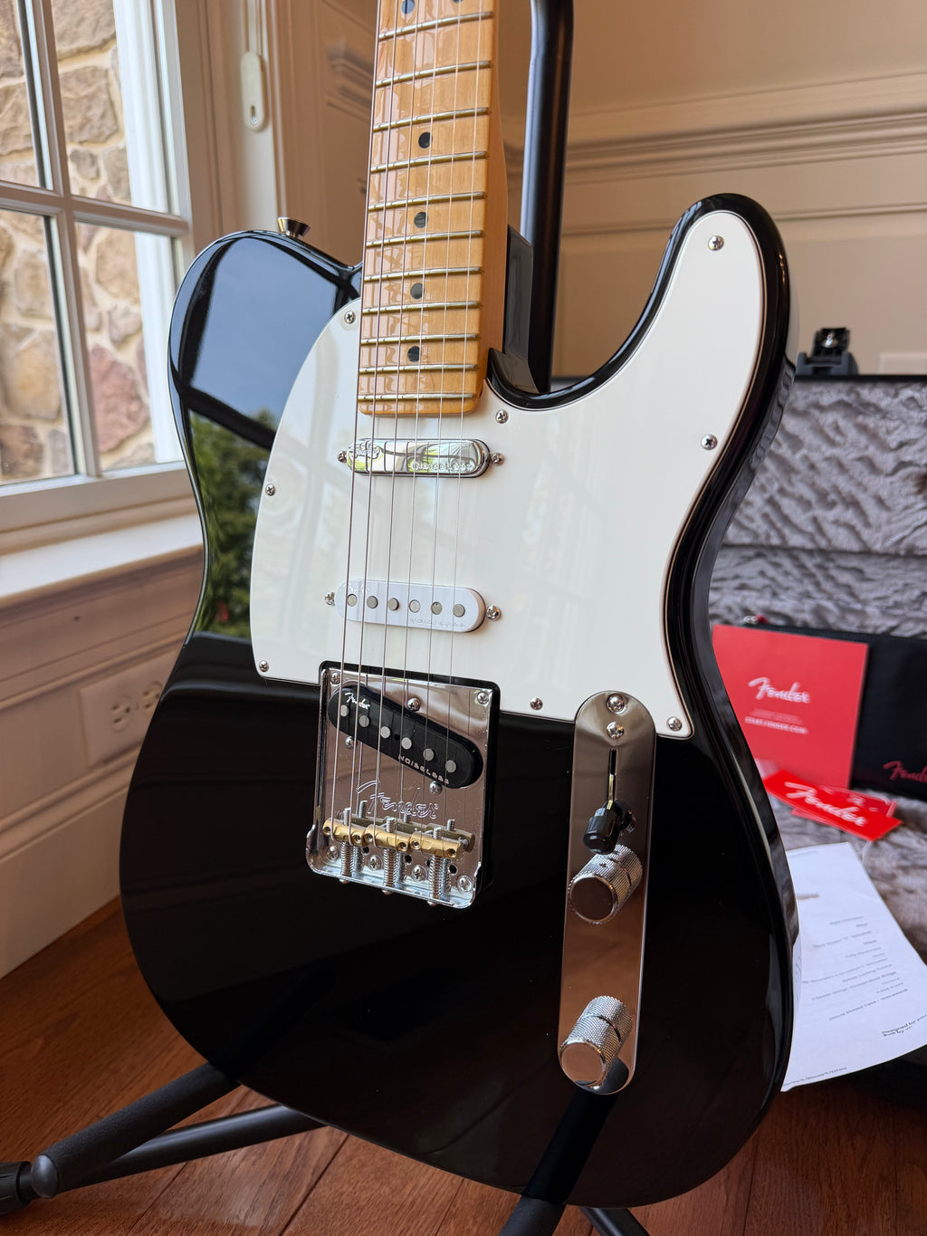 2025 Fender American Nashville Telecaster Mod Shop Maple - Black