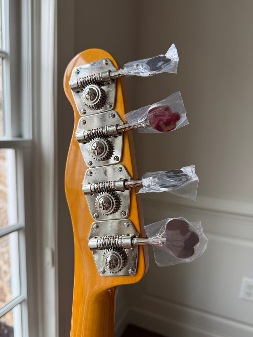 2026 Fender 75 Anniversary American Vintage II '51 Precision Bass - Butterscotch Blonde - Image 9