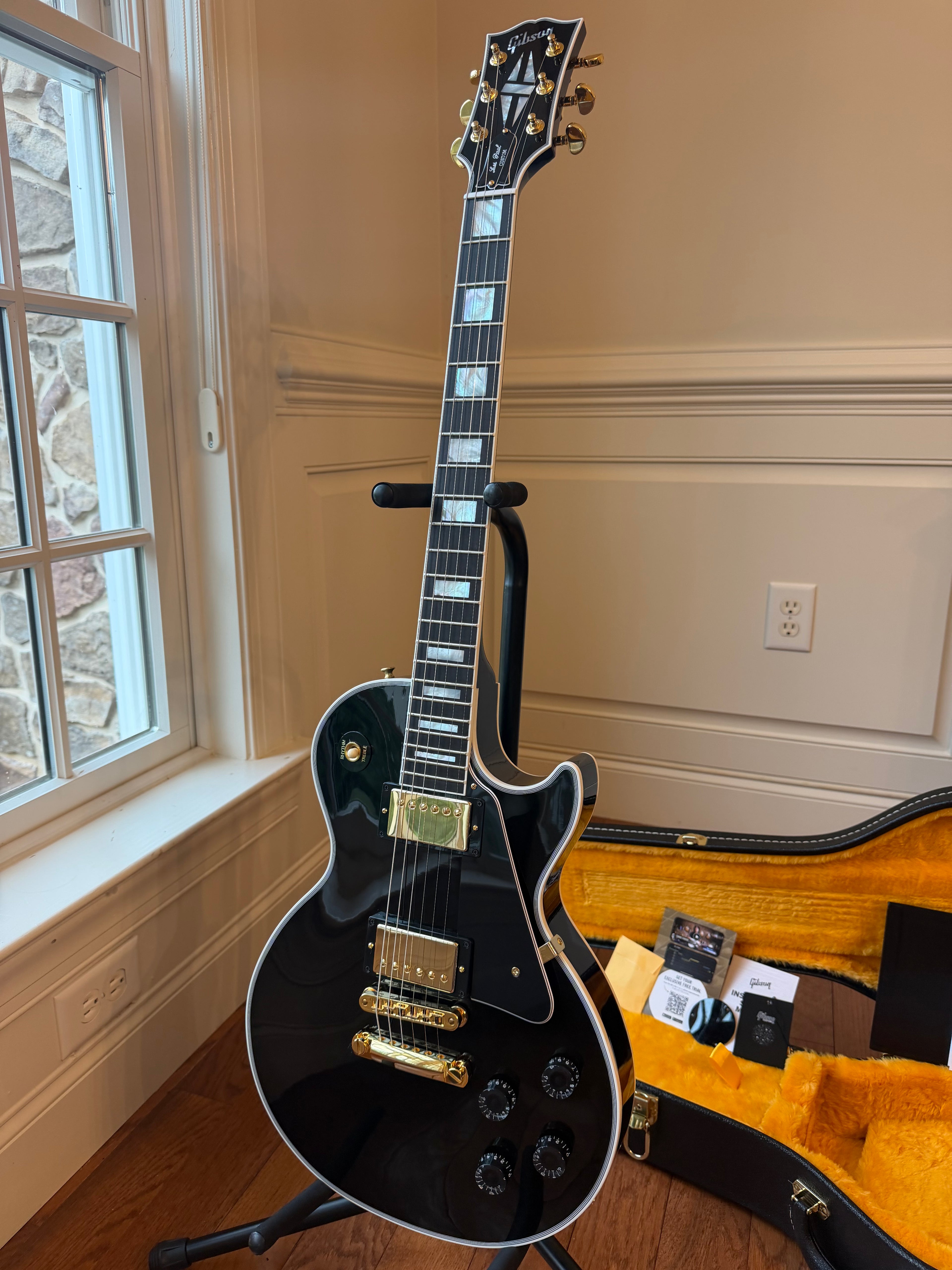 2026 Gibson Custom Shop Les Paul Custom - Ebony Black