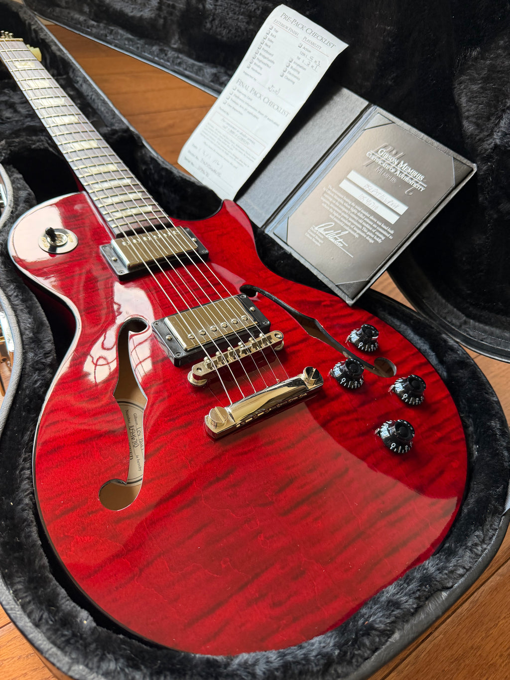 2016 Gibson ES Les Paul - Wine Red - Image 1