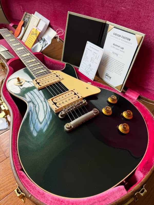 2025 Gibson M2M Custom Shop ‘57 Reissue R7 Murphy Ultra Light Aged Stinger - British Racing Green