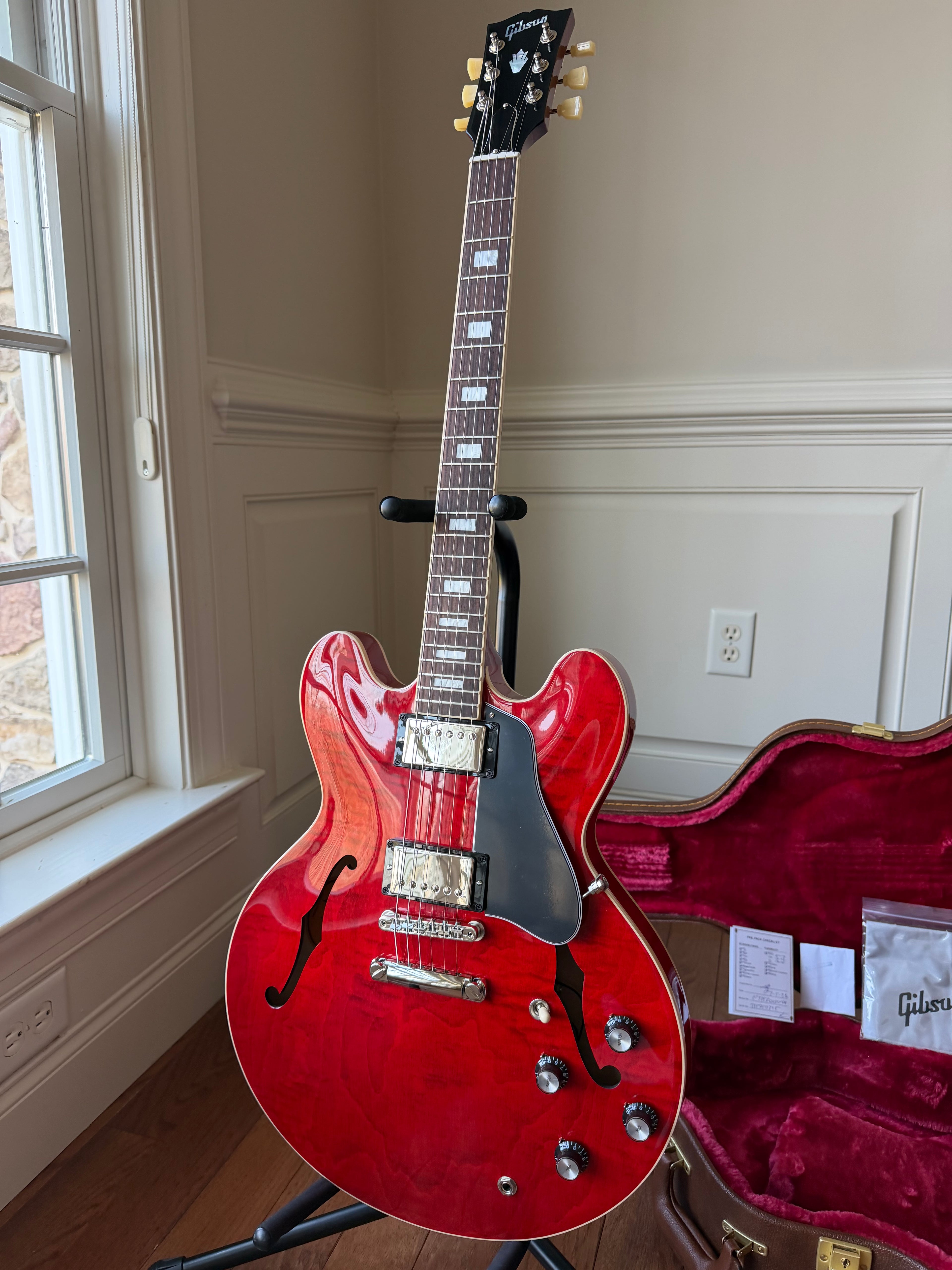 2025 Gibson ES-335 Figured - Cherry Red - Image 3
