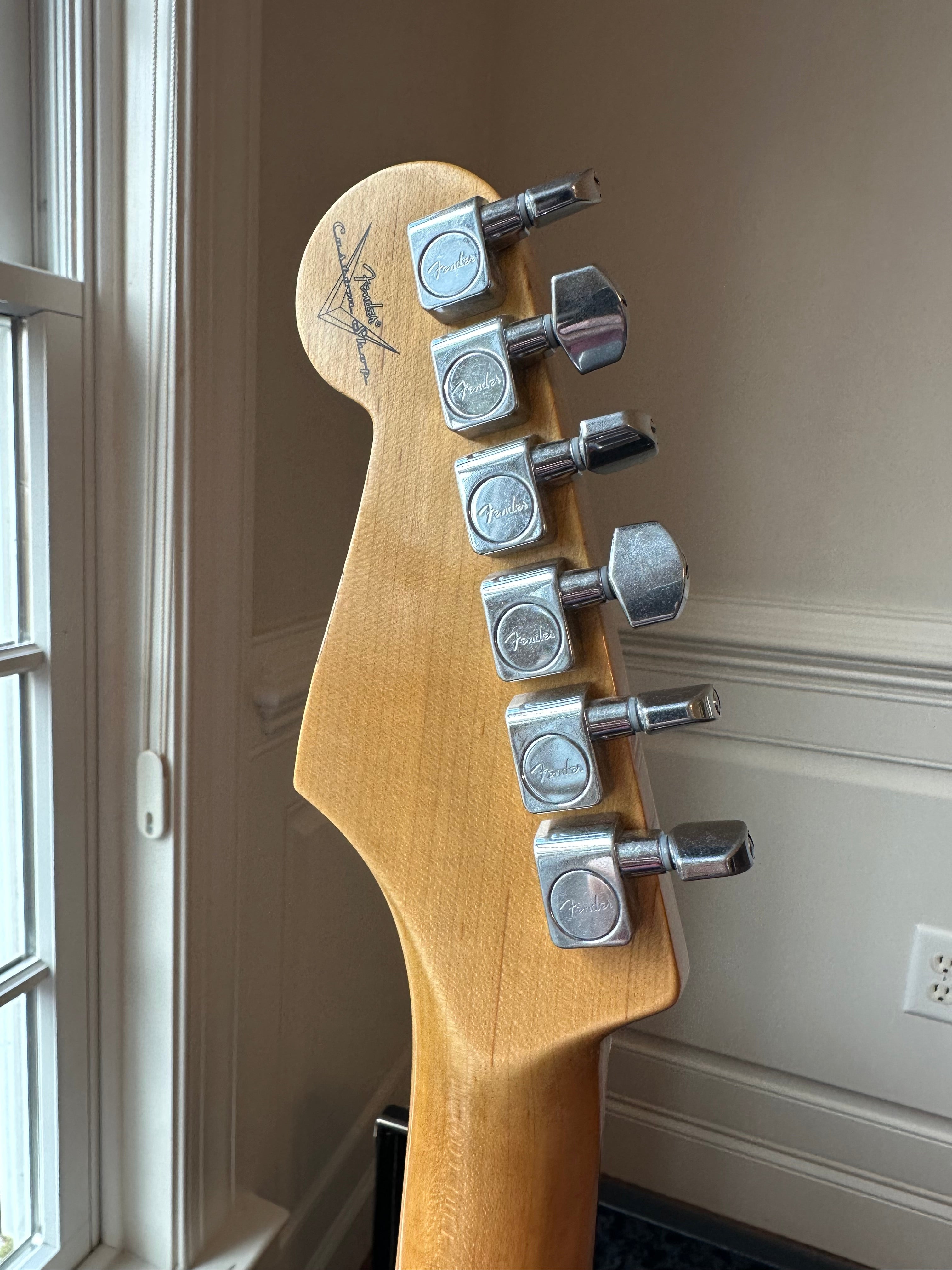 2025 Fender Custom Shop W25 Custom Deluxe Stratocaster Relic S1 HSS - Aged Lake Placid Blue - Image 9
