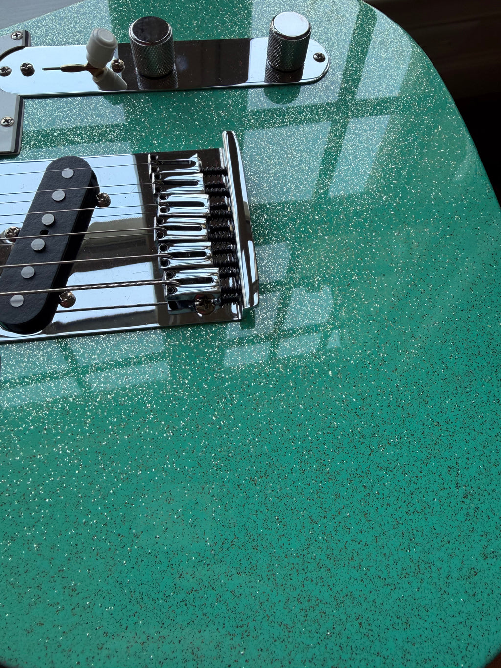 2025 Fender Custom Shop Telecaster W25 Custom Deluxe Limited Edition NOS - Seafoam Green Sparkle - Image 15