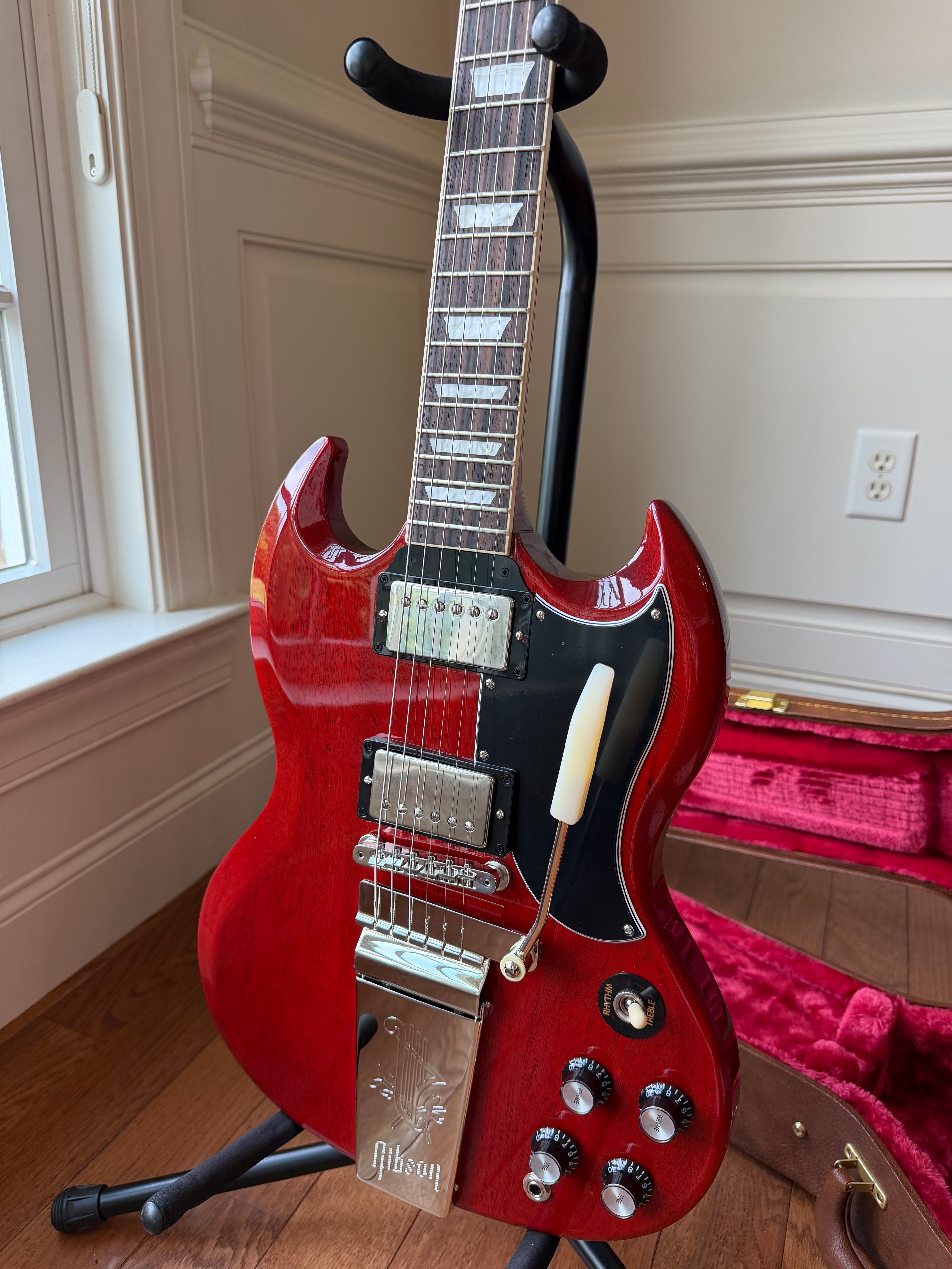 2026 Gibson SG ‘61 Maestro Vibrola - Cherry Red