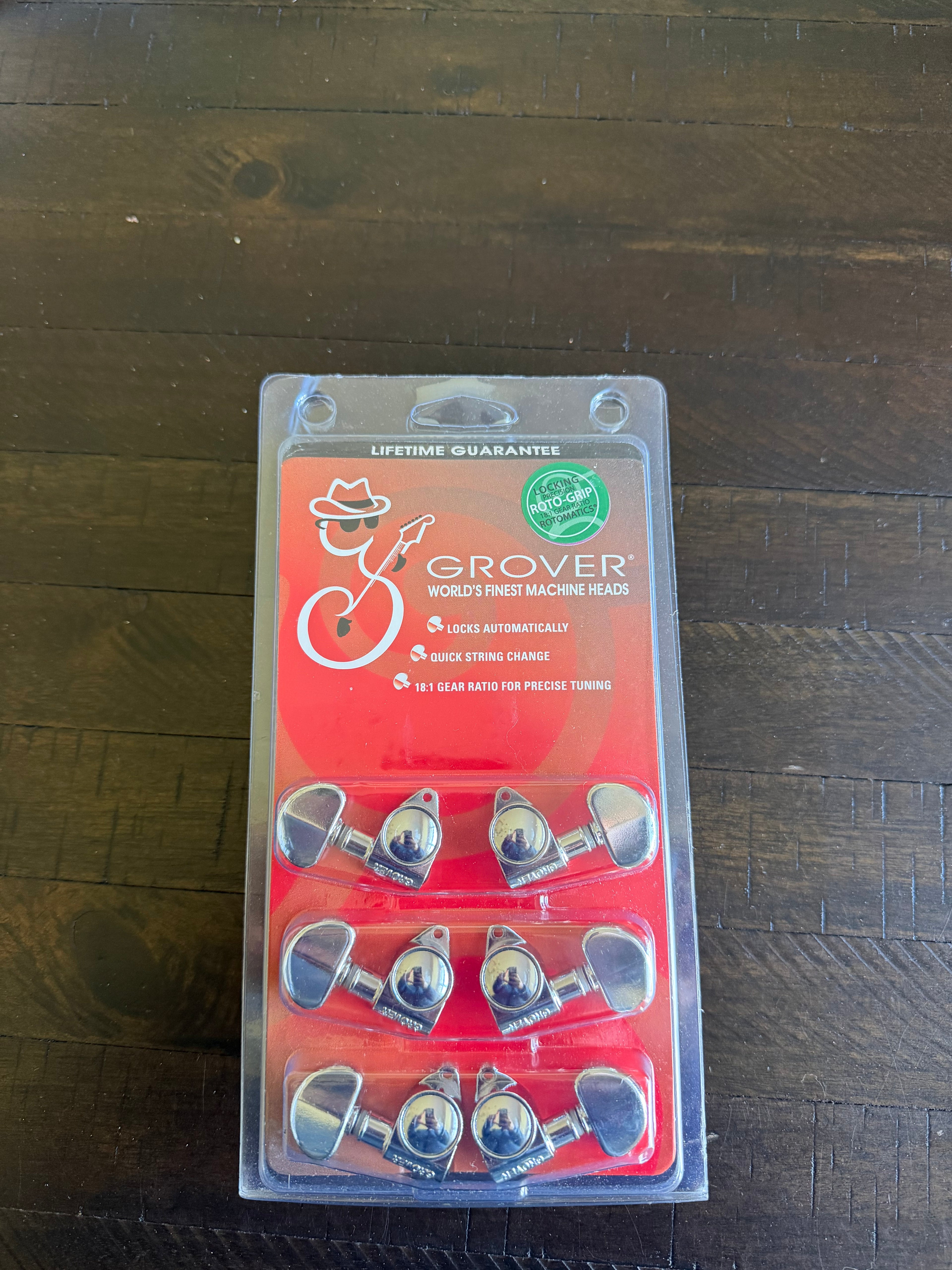 Grover Roto-Grip Tuners 3 x 3  - Chrome