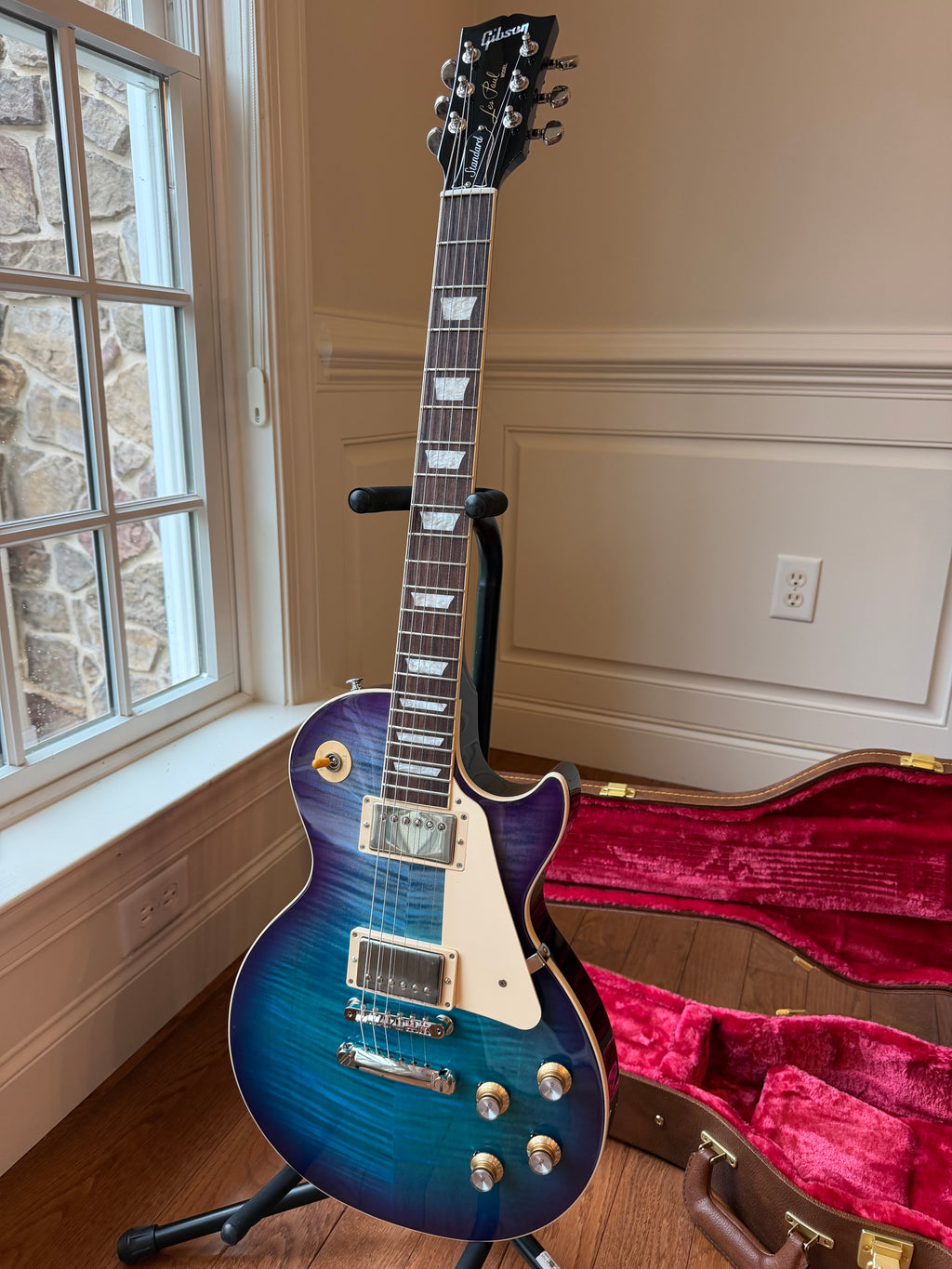2026 Gibson Les Paul Standard 60s Figured Top - Blueberry Burst