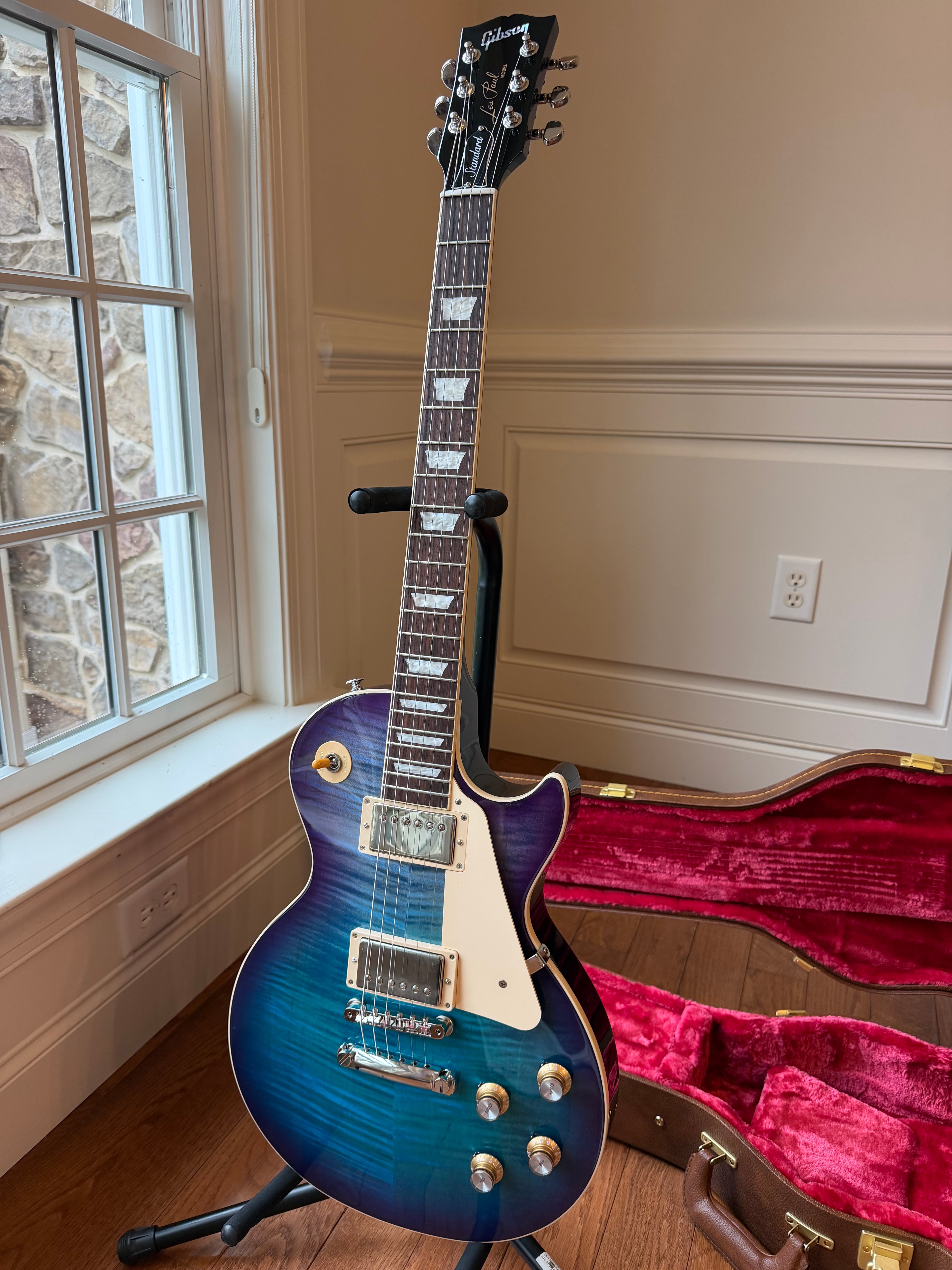 2026 Gibson Les Paul Standard 60s Figured Top - Blueberry Burst