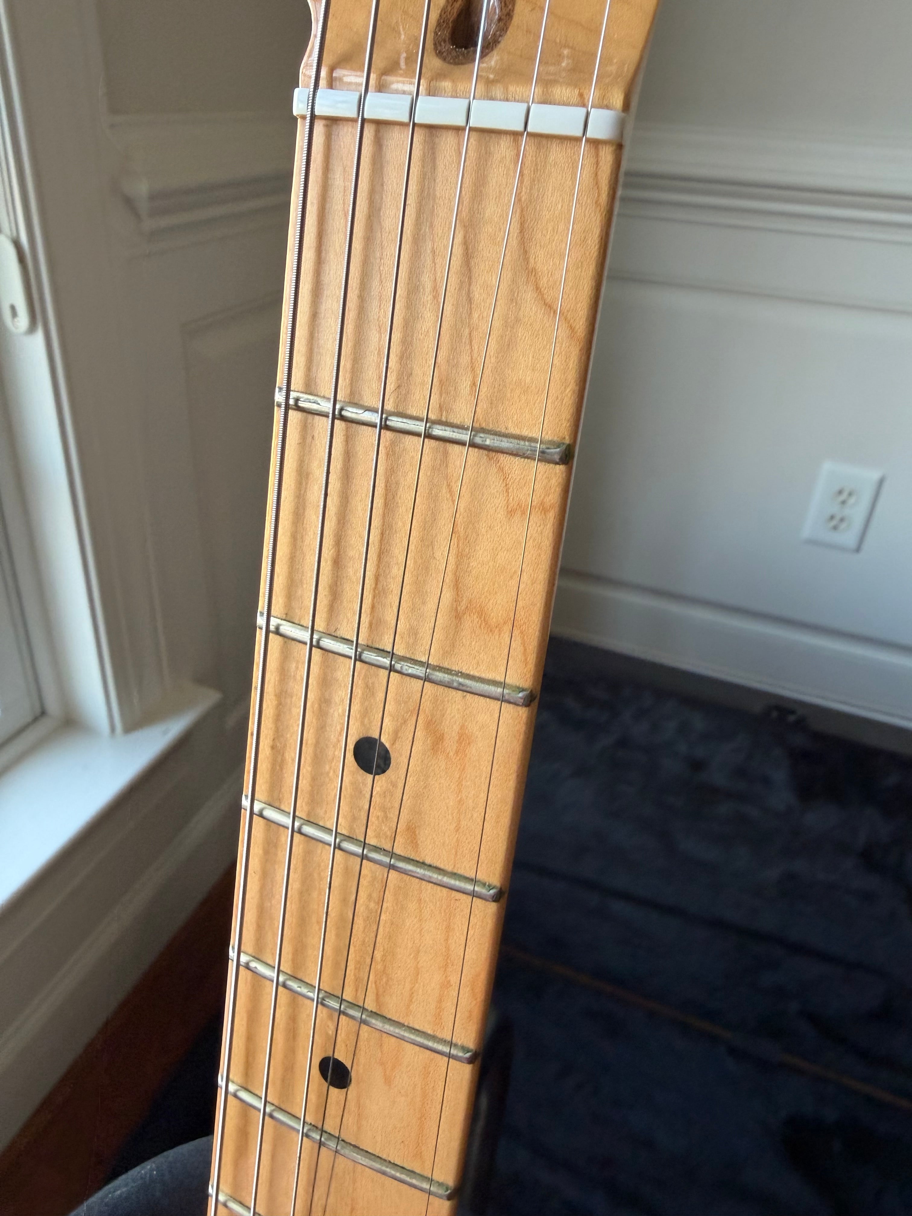 2013 Fender American Deluxe Telecaster Thinline - Olympic White - Image 8