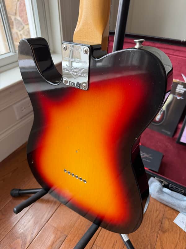 2026 Fender Custom Shop '63 Telecaster Matching Headstock Peg W25 Journeyman - Aged 3 Color Sunburst