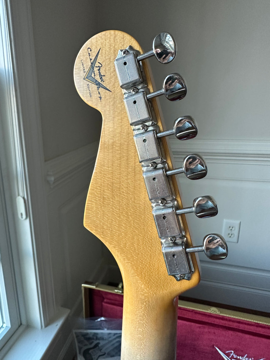 2025 Fender Custom Shop '54 Stratocaster B4 Fat LTD Relic CC - Super Faded Aged Surf Green - Image 9