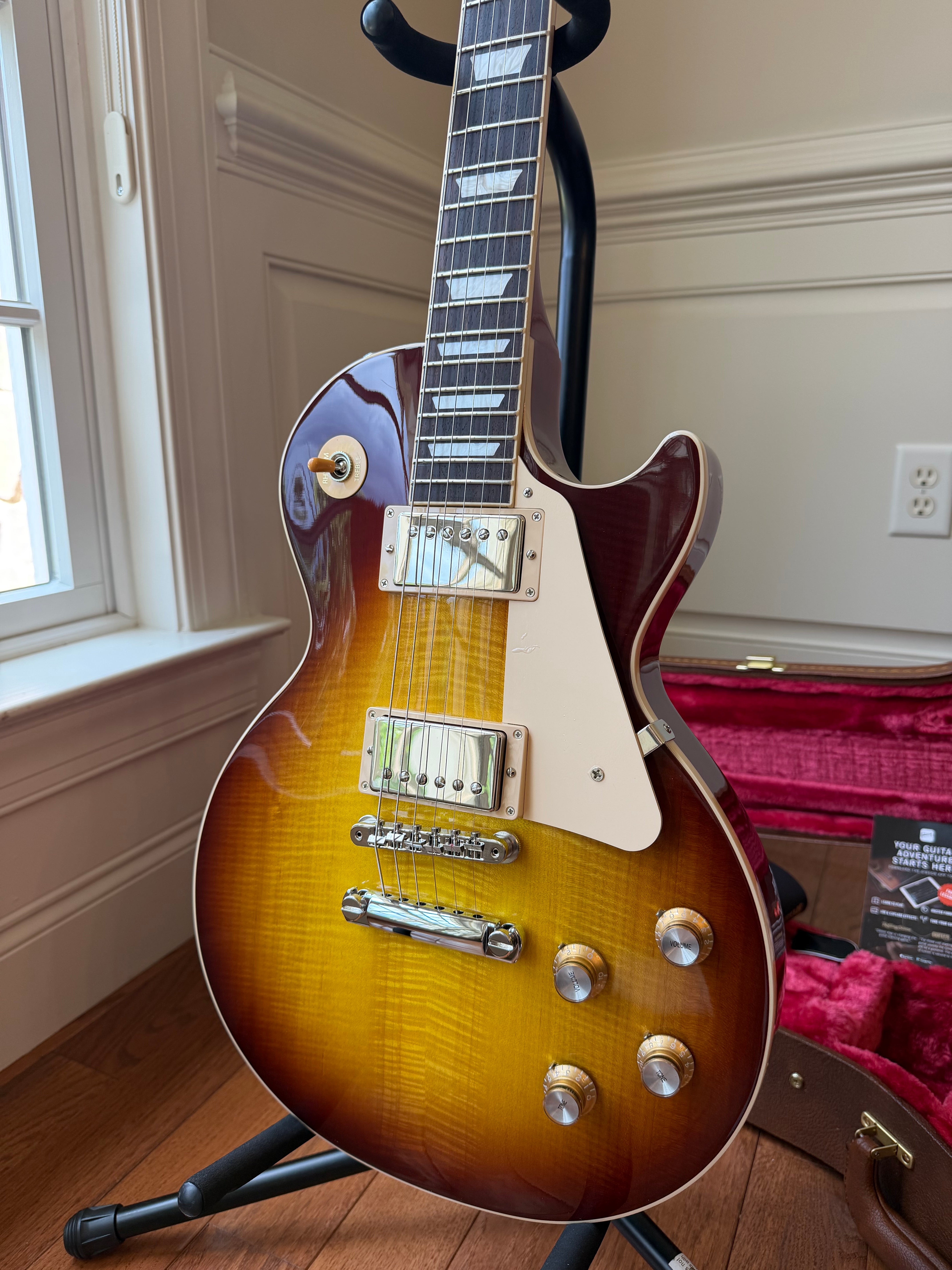 ギター Gibson 2025 Les Paul 60s Figured Top 2025 Gibson Les Paul Standard 60s Figured Top - Iced Tea Burst