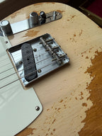 2024 Fender Custom Shop Esquire Telecaster 50s Limited Edition Super Heavy Relic - Aged White Blonde