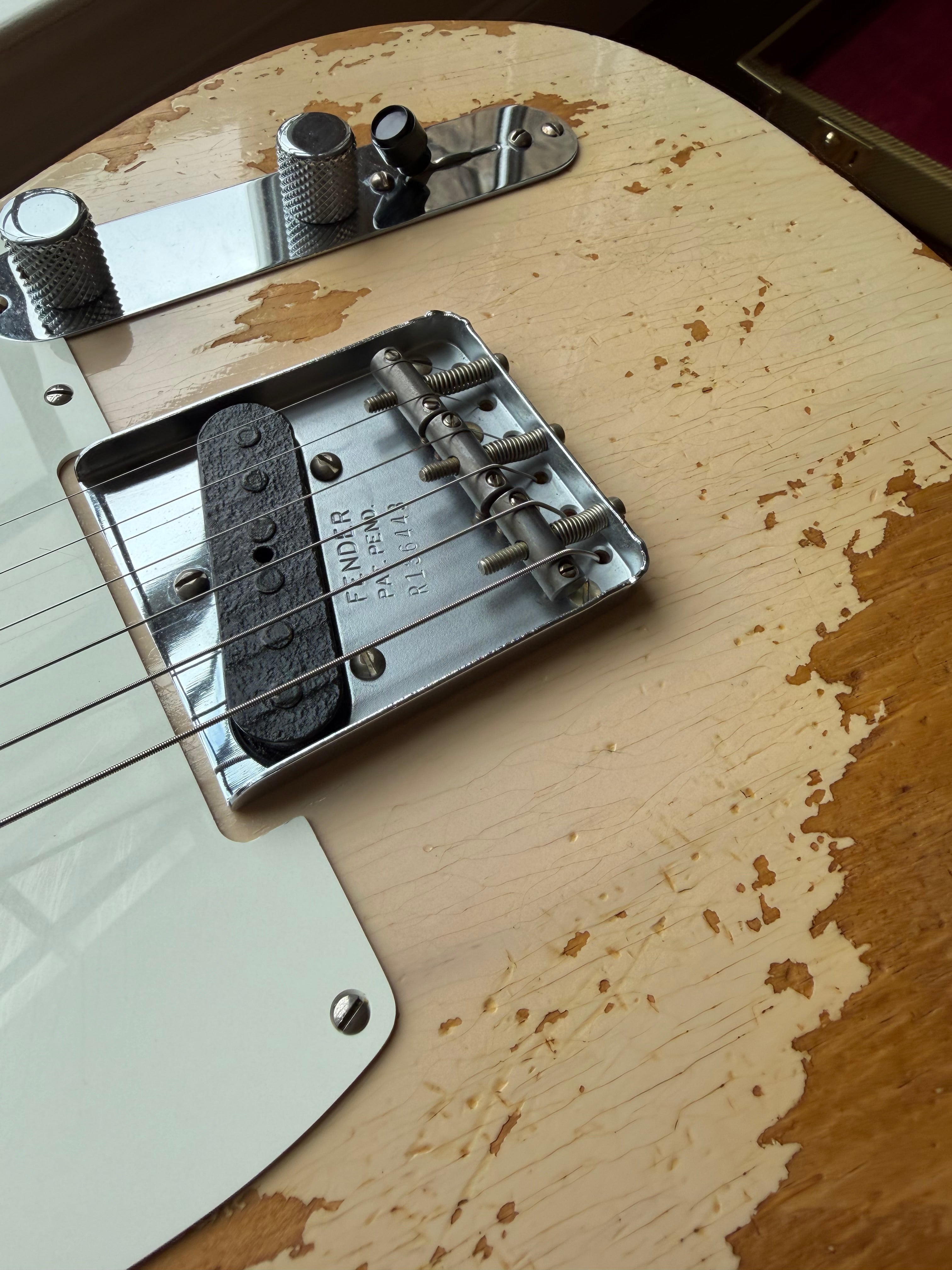 2024 Fender Custom Shop Esquire Telecaster 50s Limited Edition Super Heavy Relic - Aged White Blonde