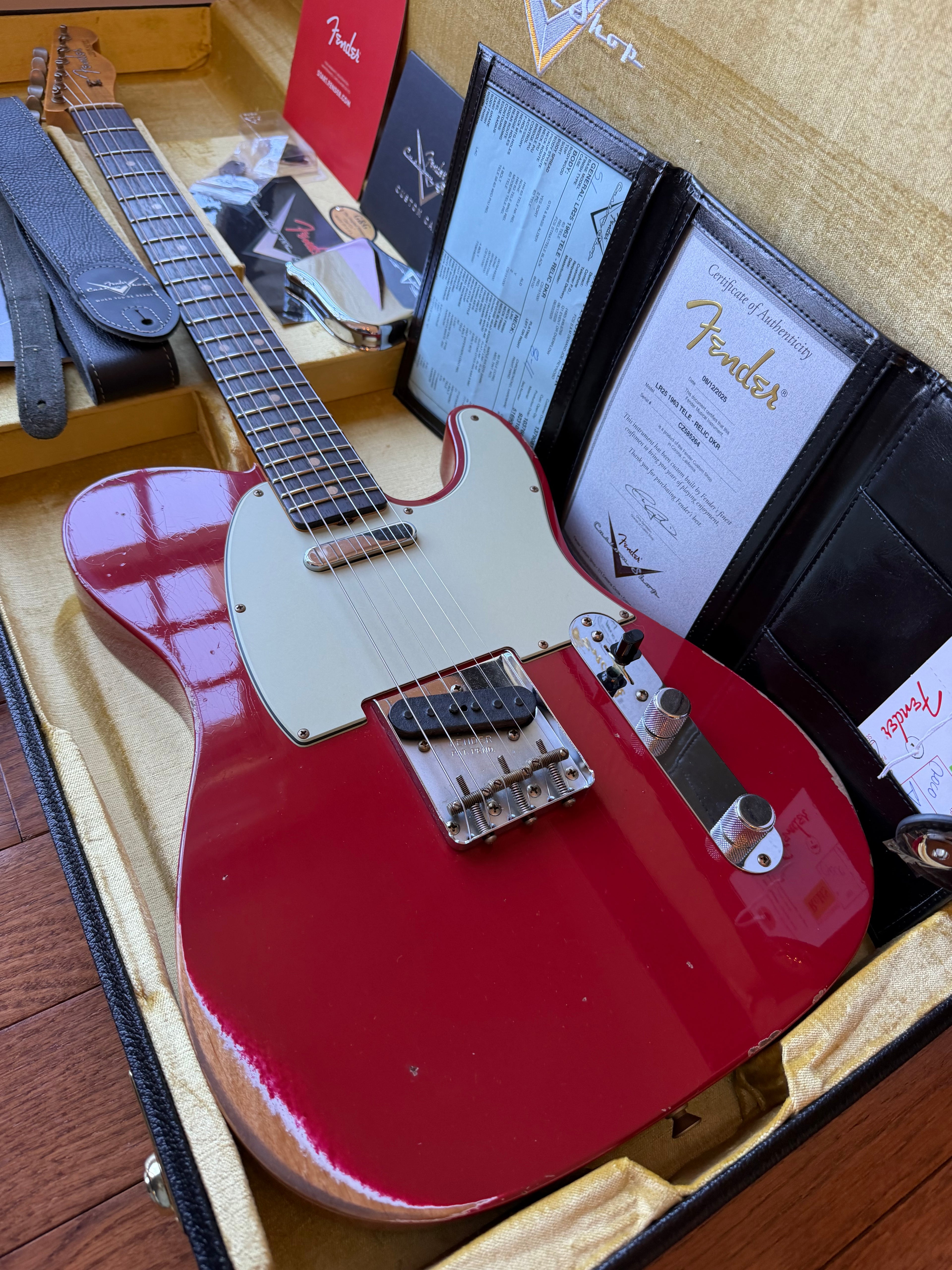2025 Fender Custom Shop ‘63 Telecaster LR25 Relic Limited Edition - Dakota Red