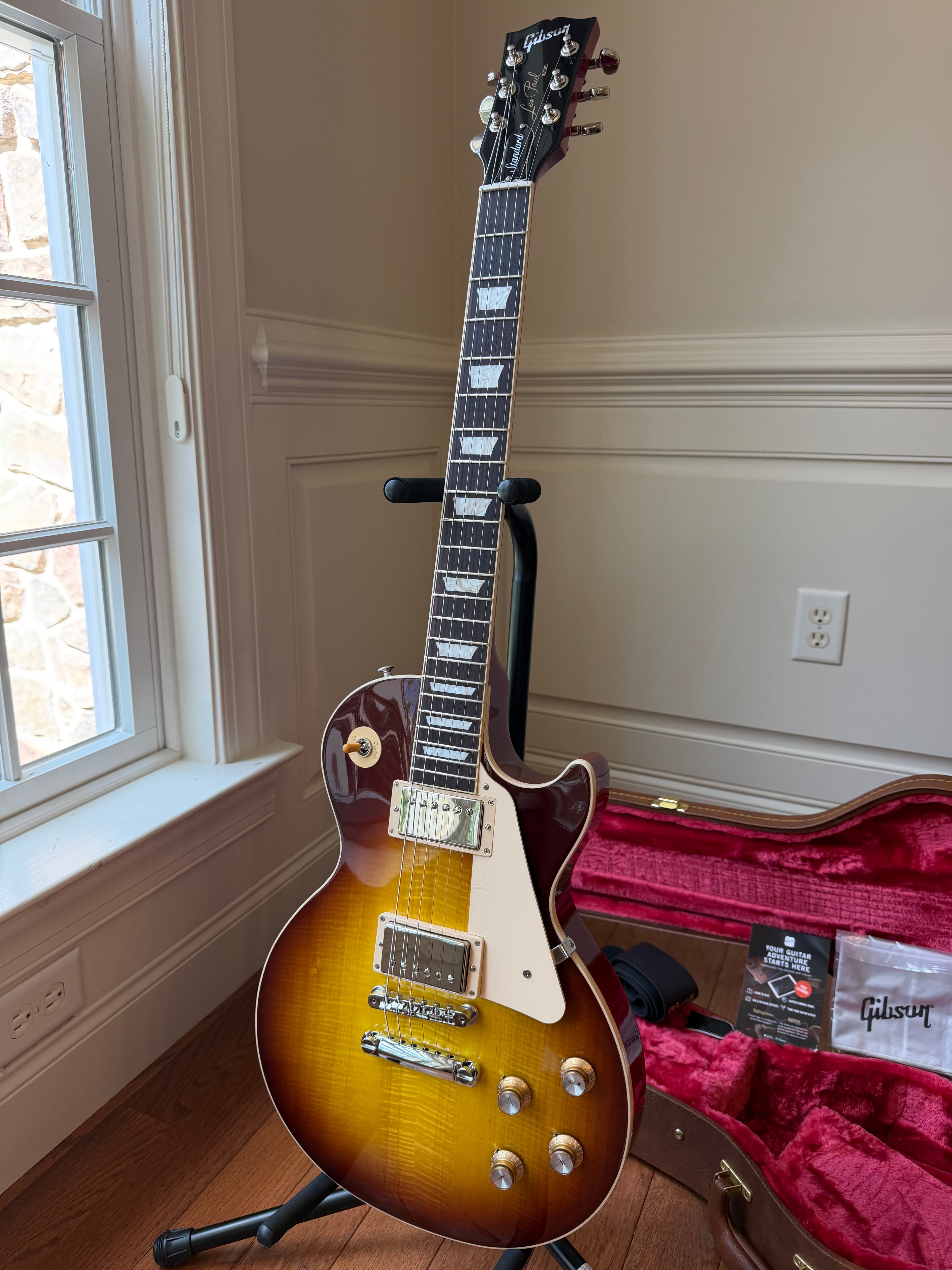2025 Gibson Les Paul Standard 60s Figured Top - Iced Tea Burst