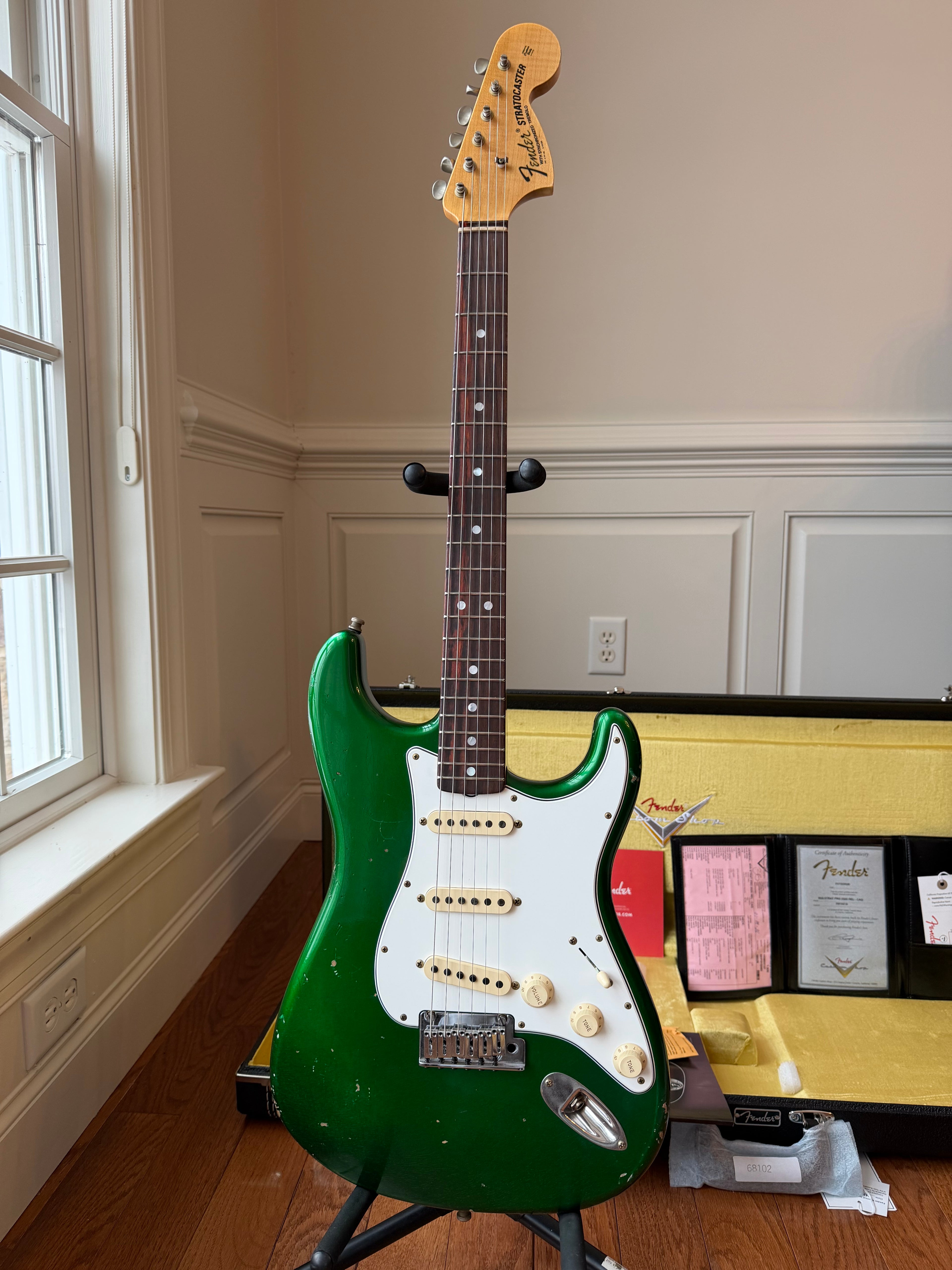 2026 Fender Custom Shop Stratocaster Pro W25 Relic - Candy Apple Green - Image 2
