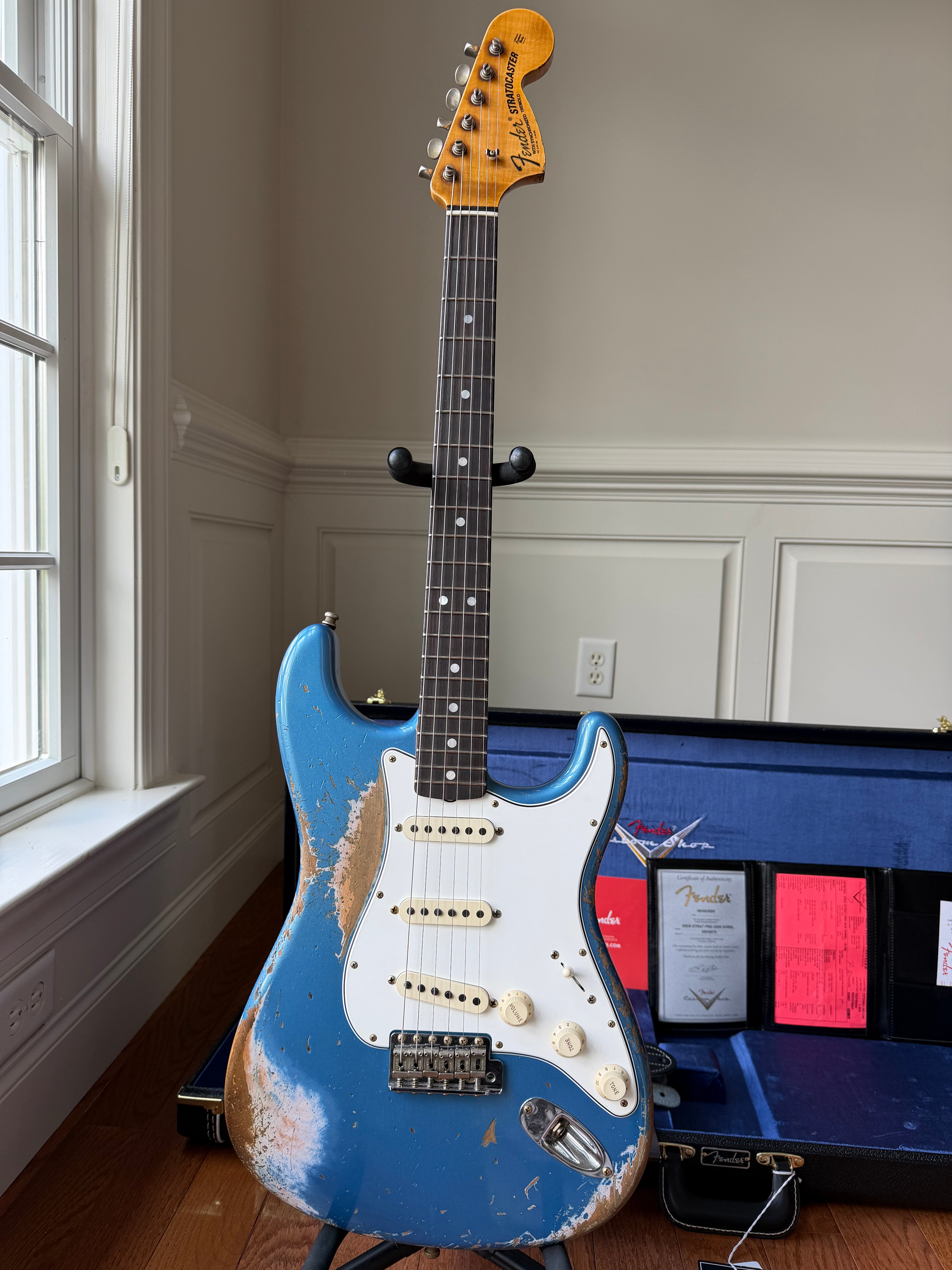 2025 Fender Custom Shop Stratocaster Pro SR25 Super Heavy Relic - Aged Lake Placid Blue