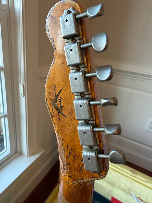 2025 Fender Custom Shop '57 Telecaster Super Heavy Relic LR25 Limited Edition - Aged Dirty White Blonde