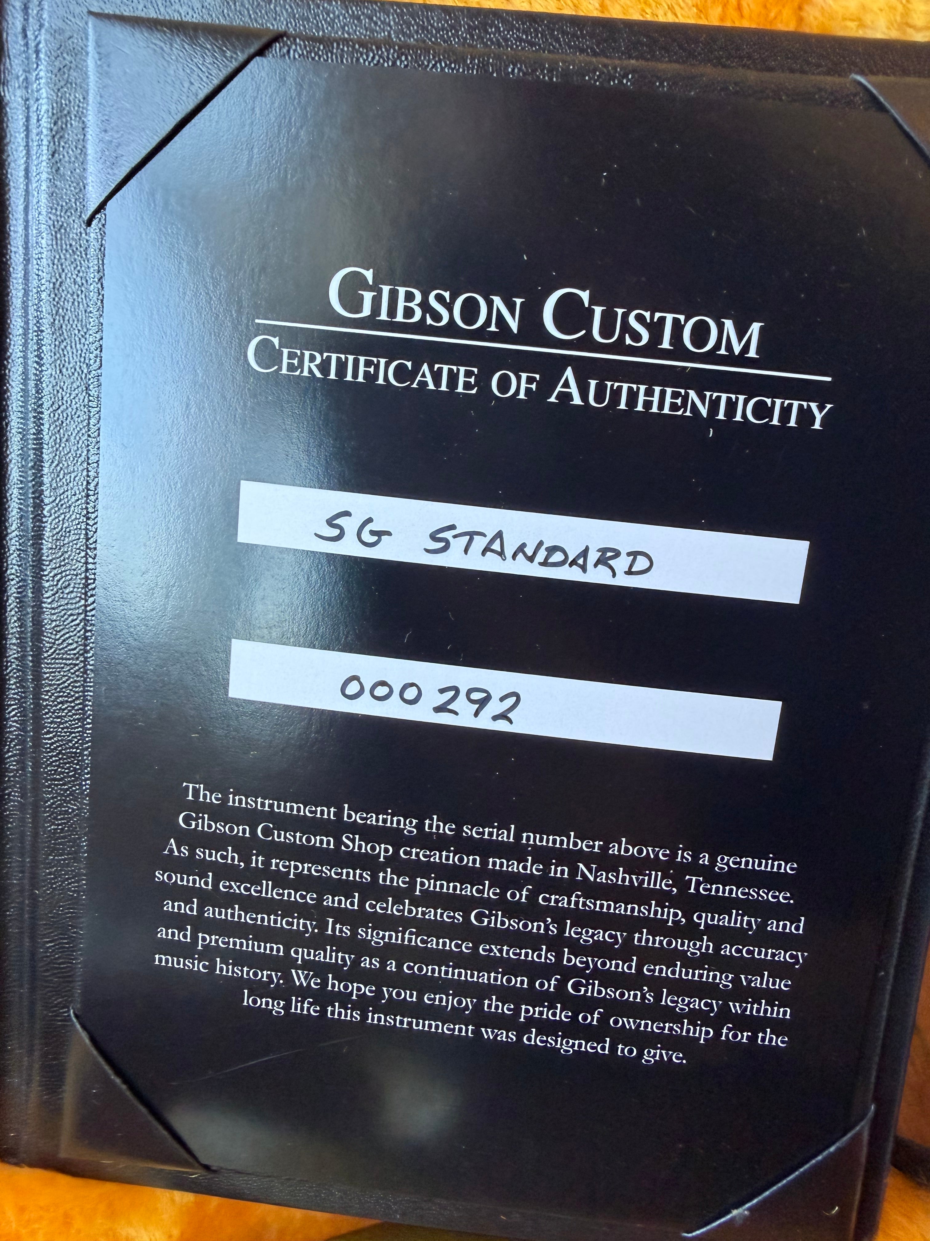 2020 Gibson Custom Shop SG Standard 3 Pickup Double Gold Factory Stinger - Gold Top