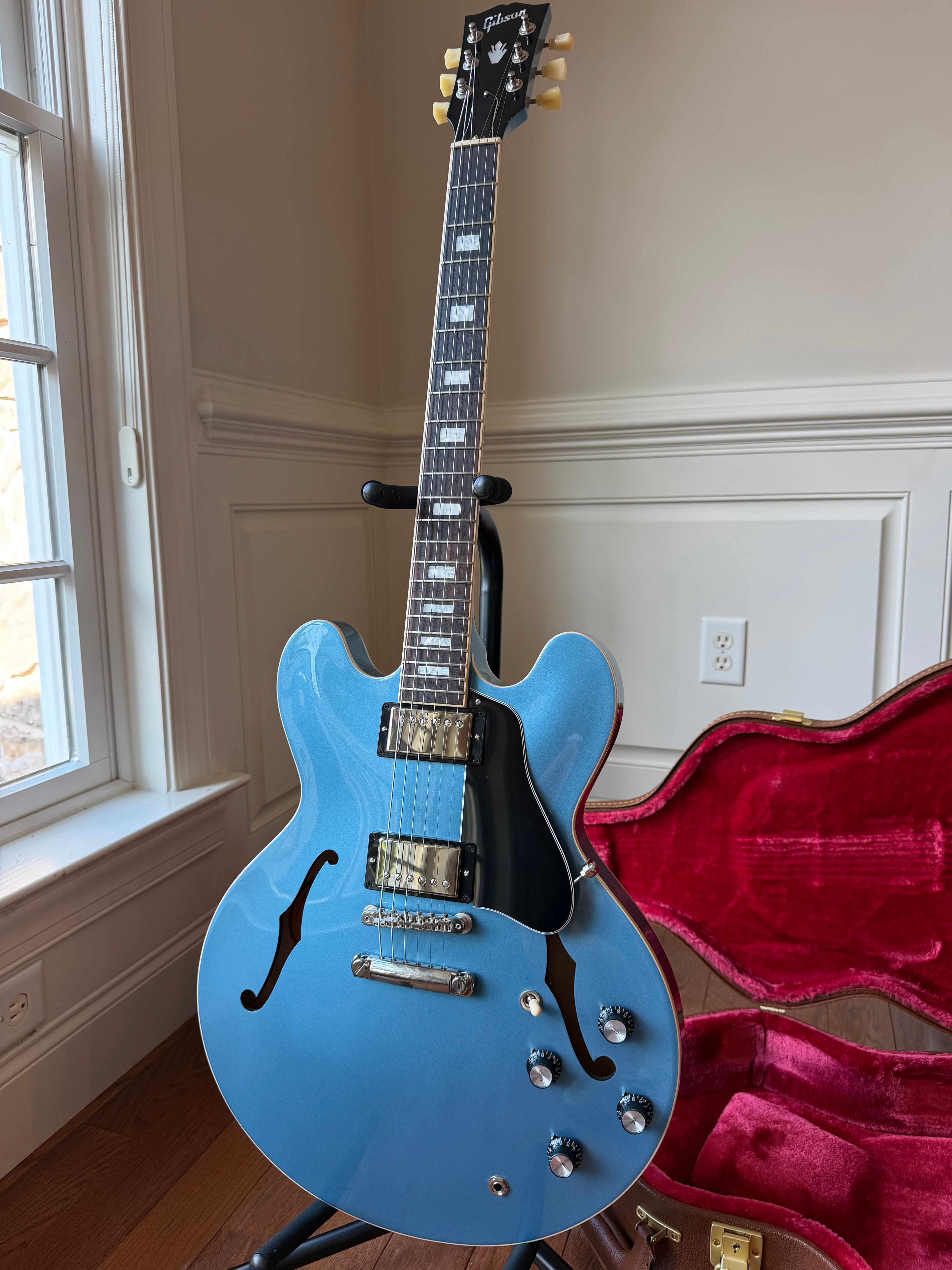 2024 Gibson ES-335 Block Gloss - Pelham Blue