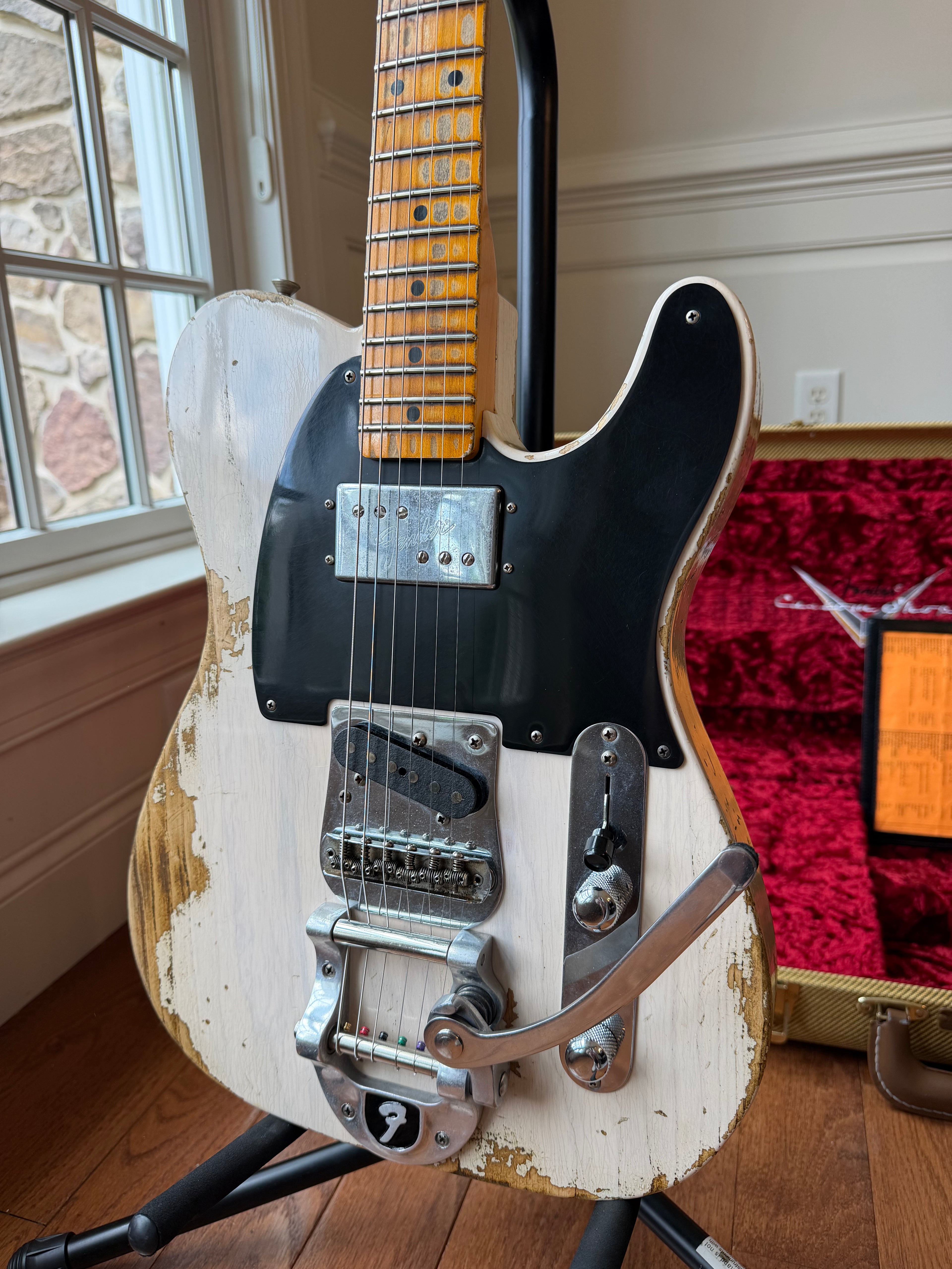 2020 Fender Custom Shop Tele Cunife Limited Edition Heavy Relic - Aged White Blonde