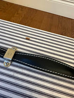 Benson Monarch Head - Oxblood Blue and White Pinstripes - Image 8