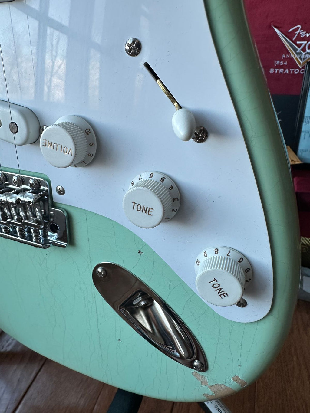 2025 Fender Custom Shop '54 Stratocaster B4 Fat LTD Relic 70th Anniversary - Super Faded Aged Surf Green