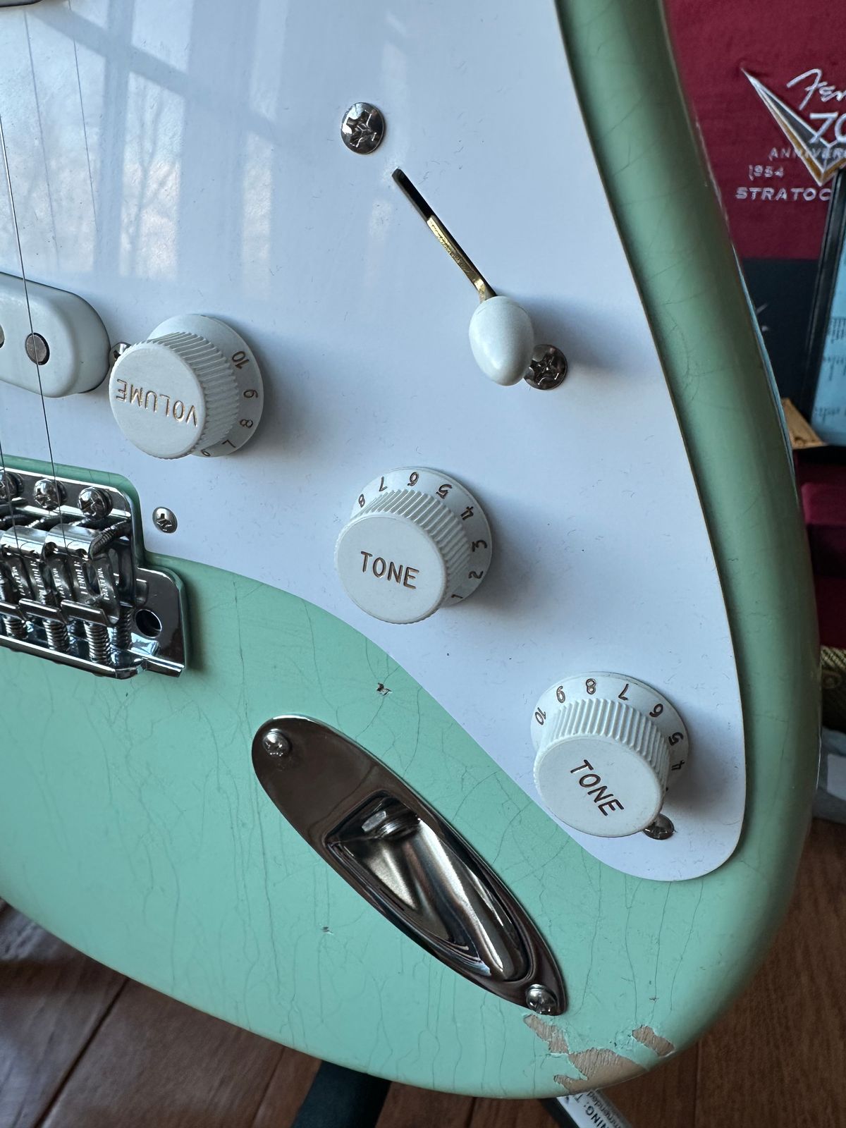 2025 Fender Custom Shop '54 Stratocaster B4 Fat LTD Relic 70th Anniversary - Super Faded Aged Surf Green