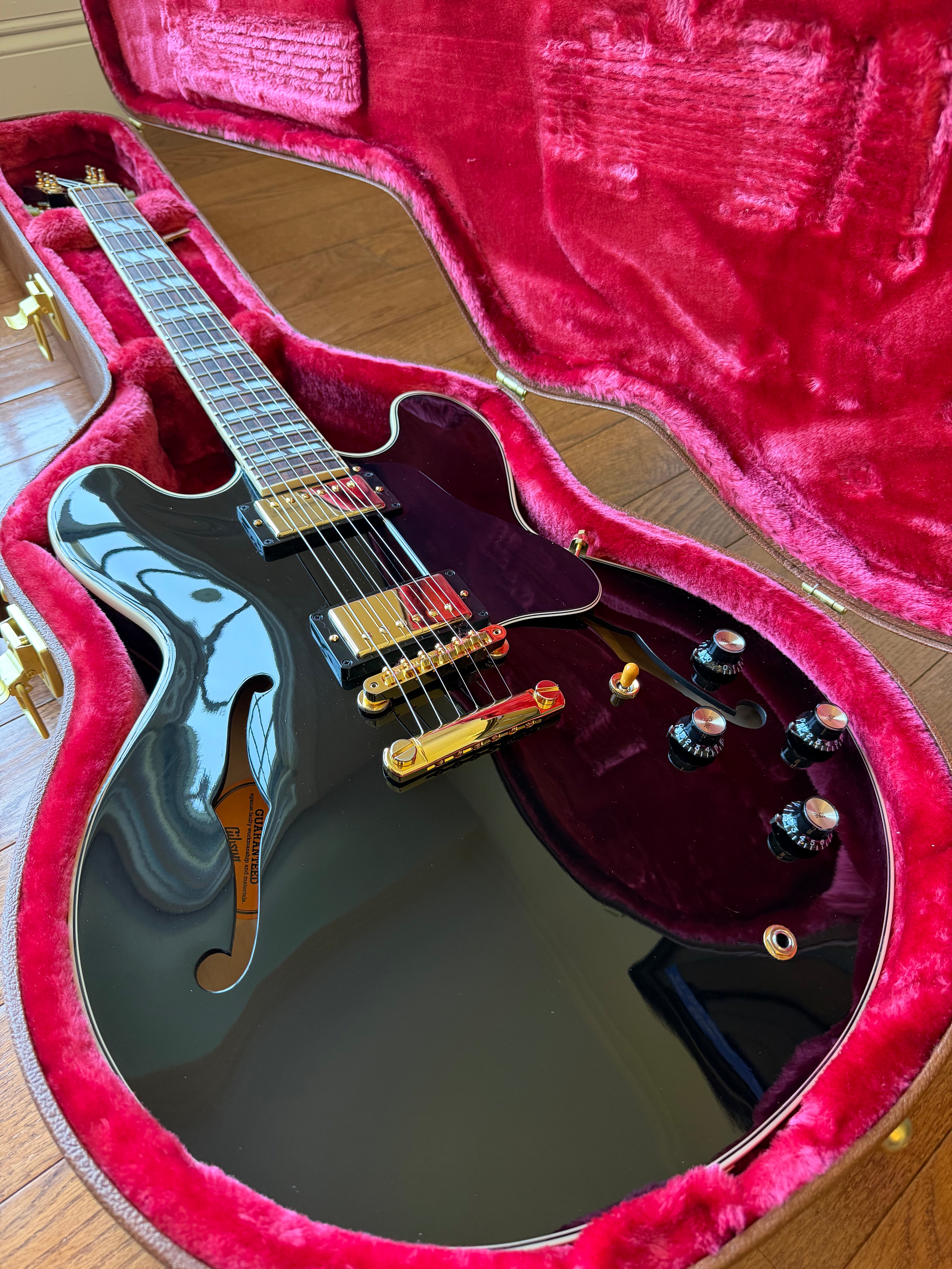 2022 Gibson ES-345 Gloss Limited Edition - Ebony Black