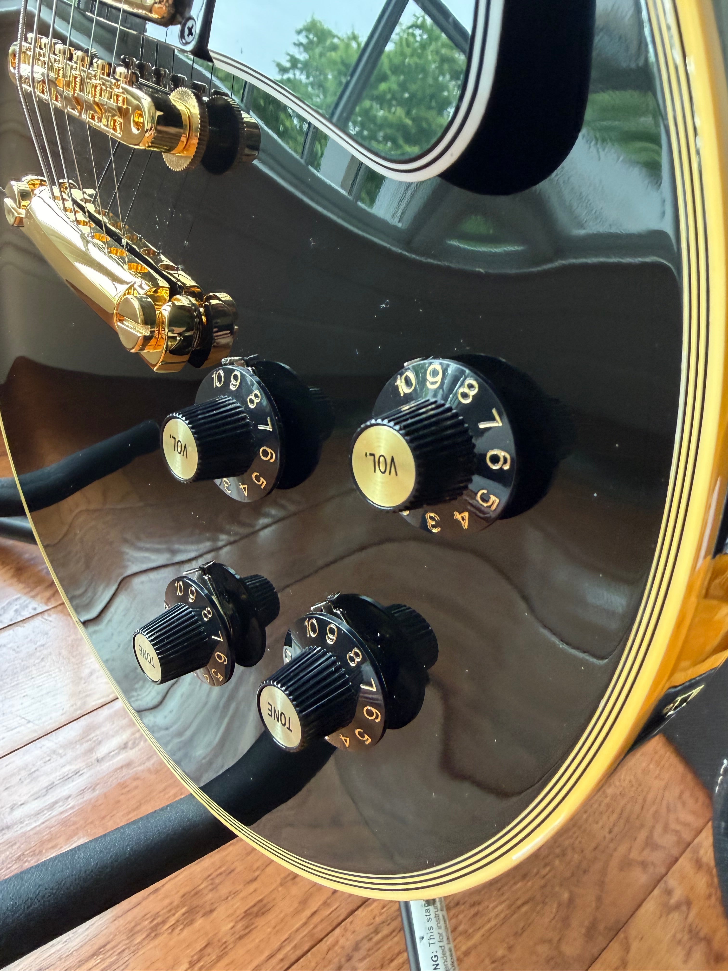 2026 Gibson Custom Shop Les Paul Custom ‘68 Reissue - Ebony Black