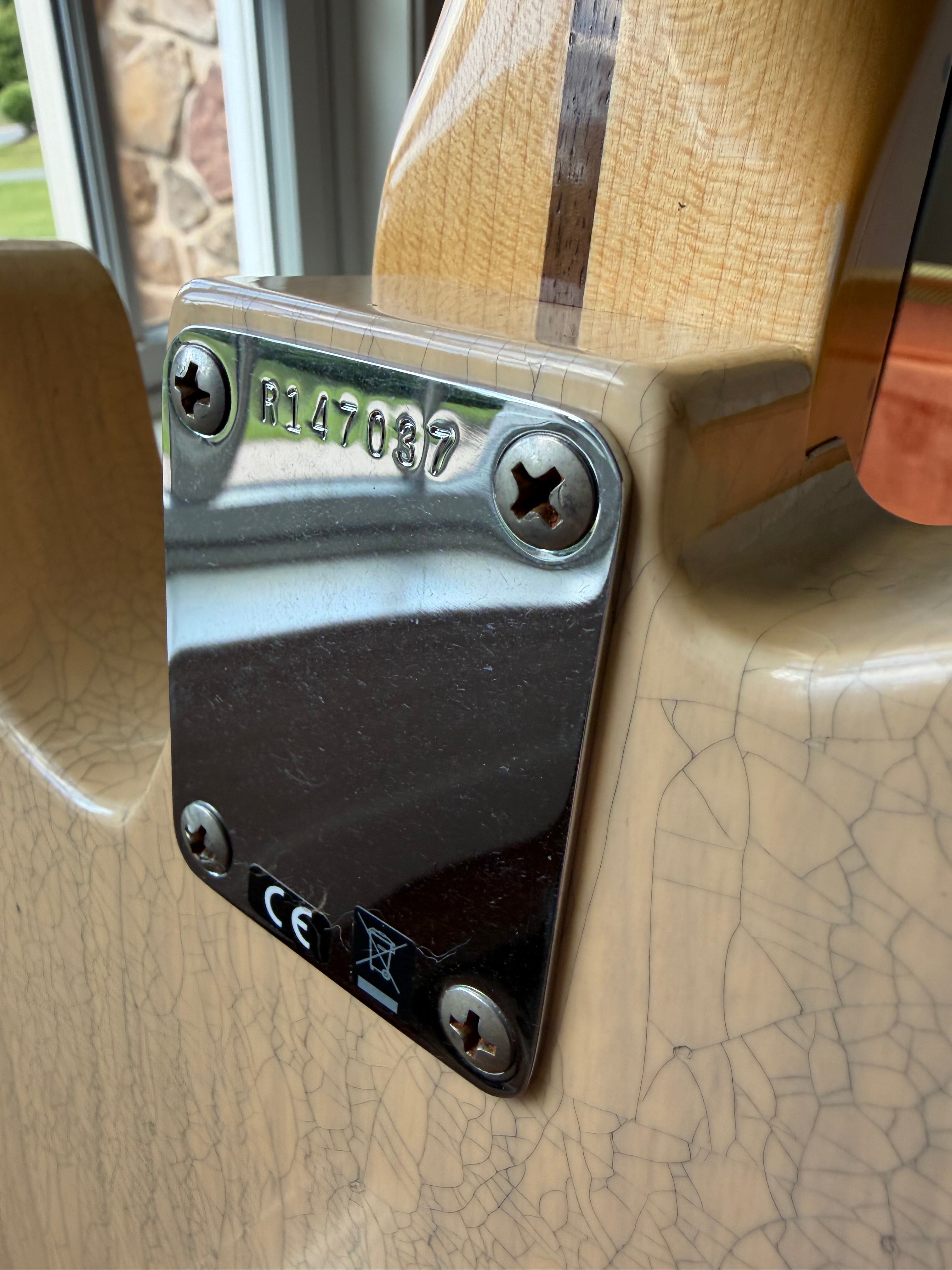 2026 Fender Custom Shop ‘58 Telecaster B6 Top Loader Journeyman - Super Aged Dirty White Blonde