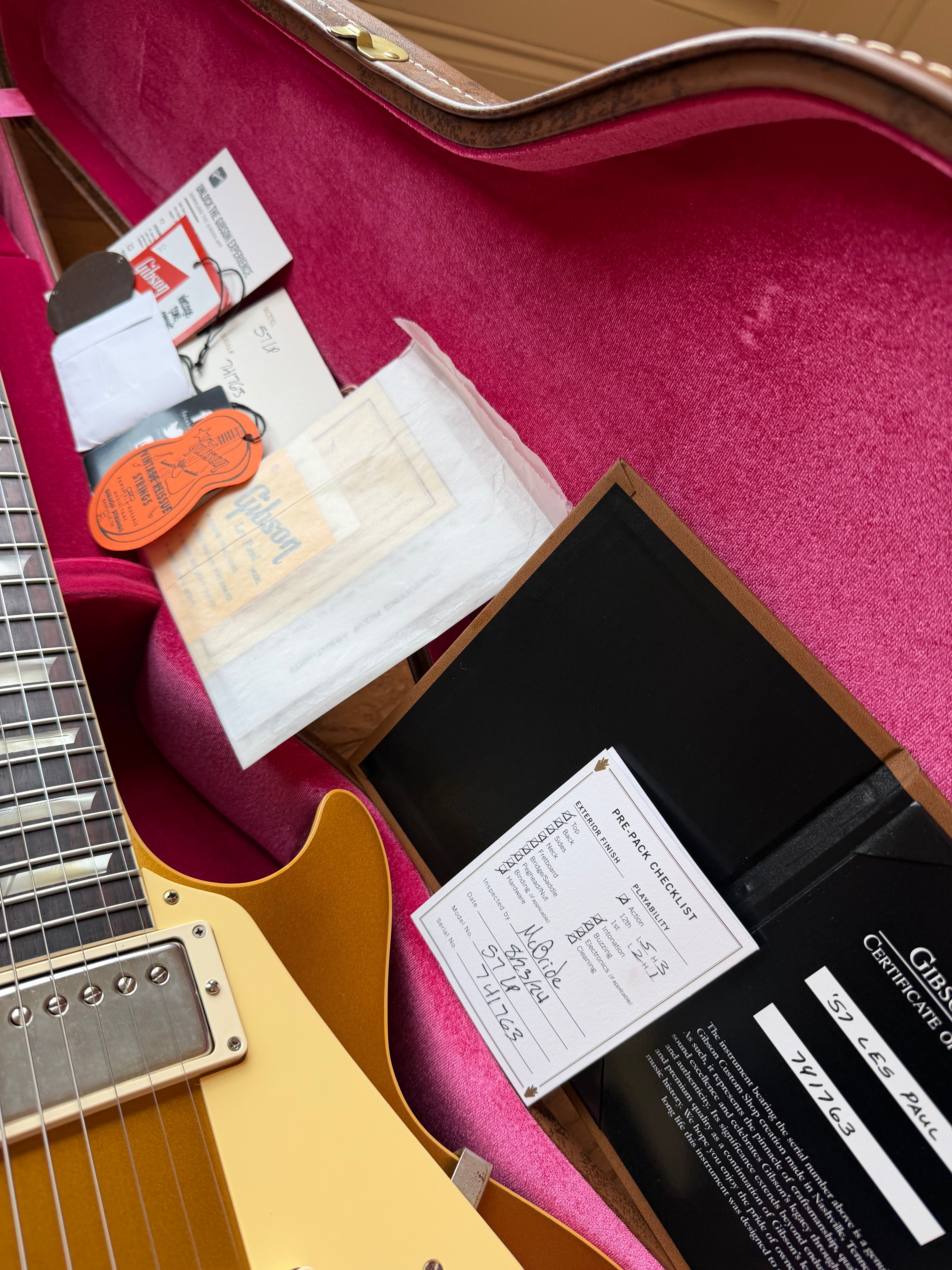 2024 Gibson Custom Shop Les Paul ‘57 R7 VOS Dark Back - Gold Top