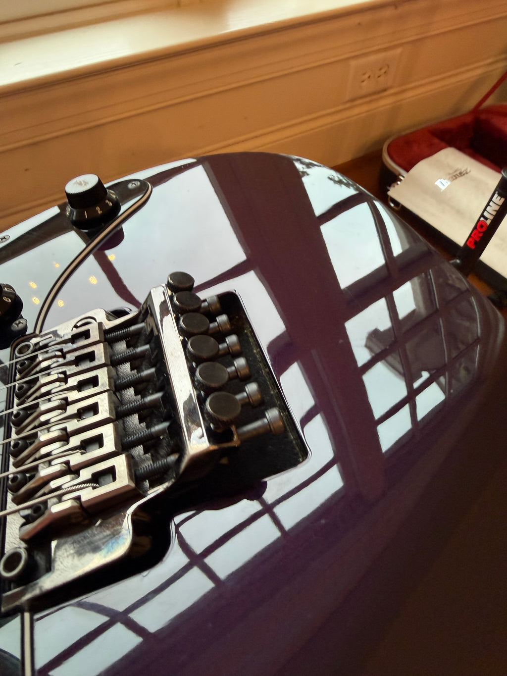 2016 Ibanez Prestige RG655M - Subterranean Purple Metallic
