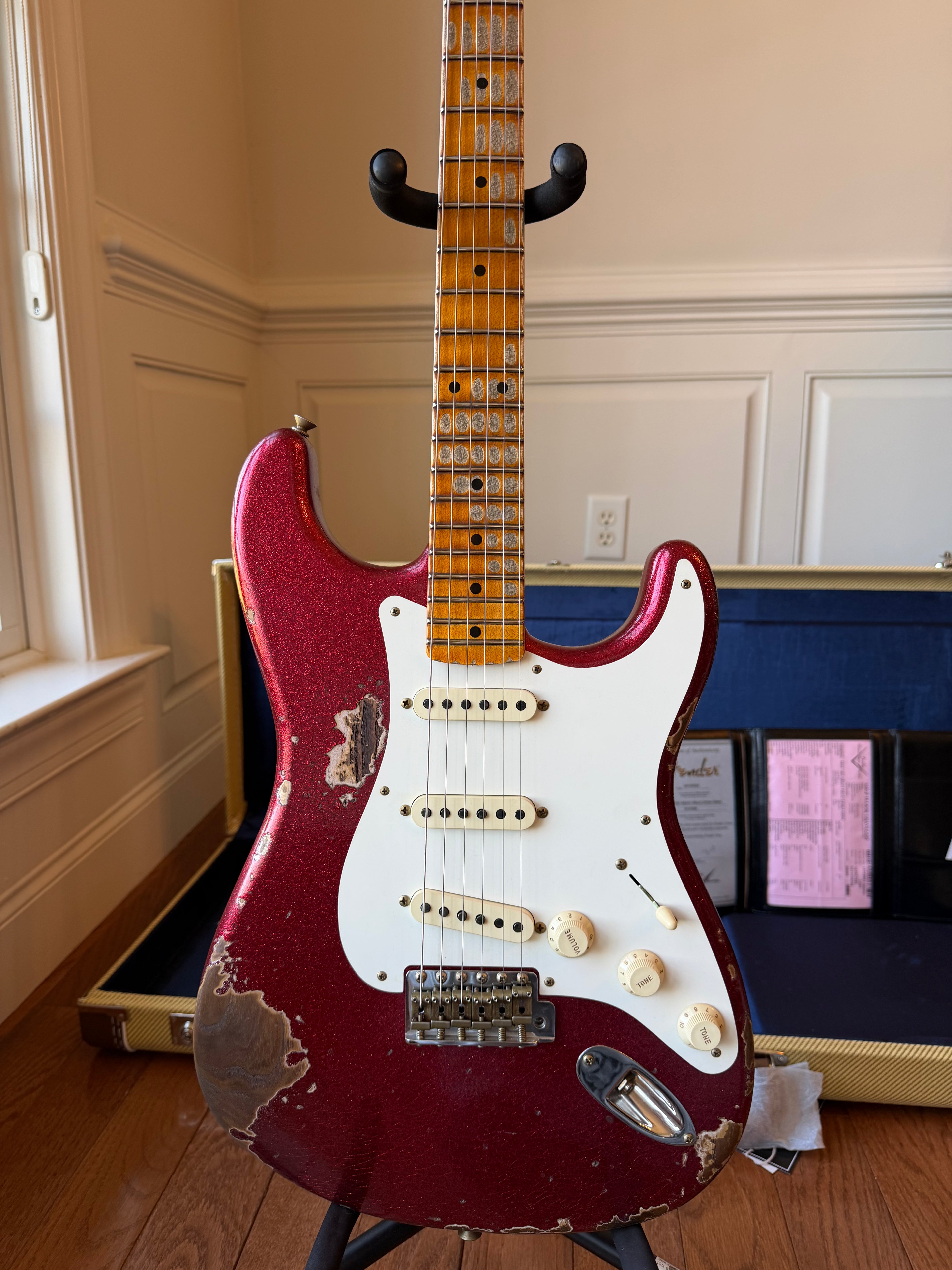 2026 Fender Custom Shop ‘57 Stratocaster SR25 Heavy Relic - Red Sparkle