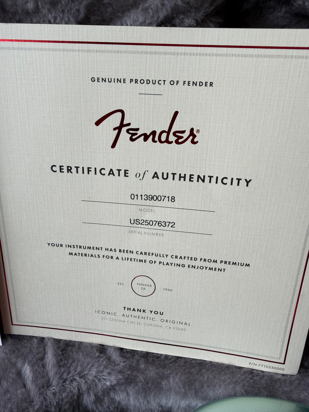 2025 Fender American Professional II Stratocaster Rosewood Fretboard - Mystic Surf Green