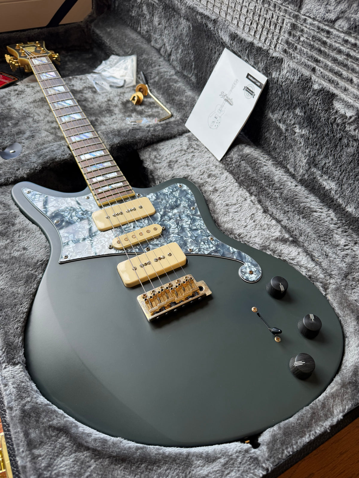 D'Angelico Deluxe Bob Weir Bedford - Matte Stone
