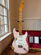 2022 Fender Custom Shop '56 Stratocaster Heavy Relic - Shell Pink Over 2 Color Sunburst - Image 3