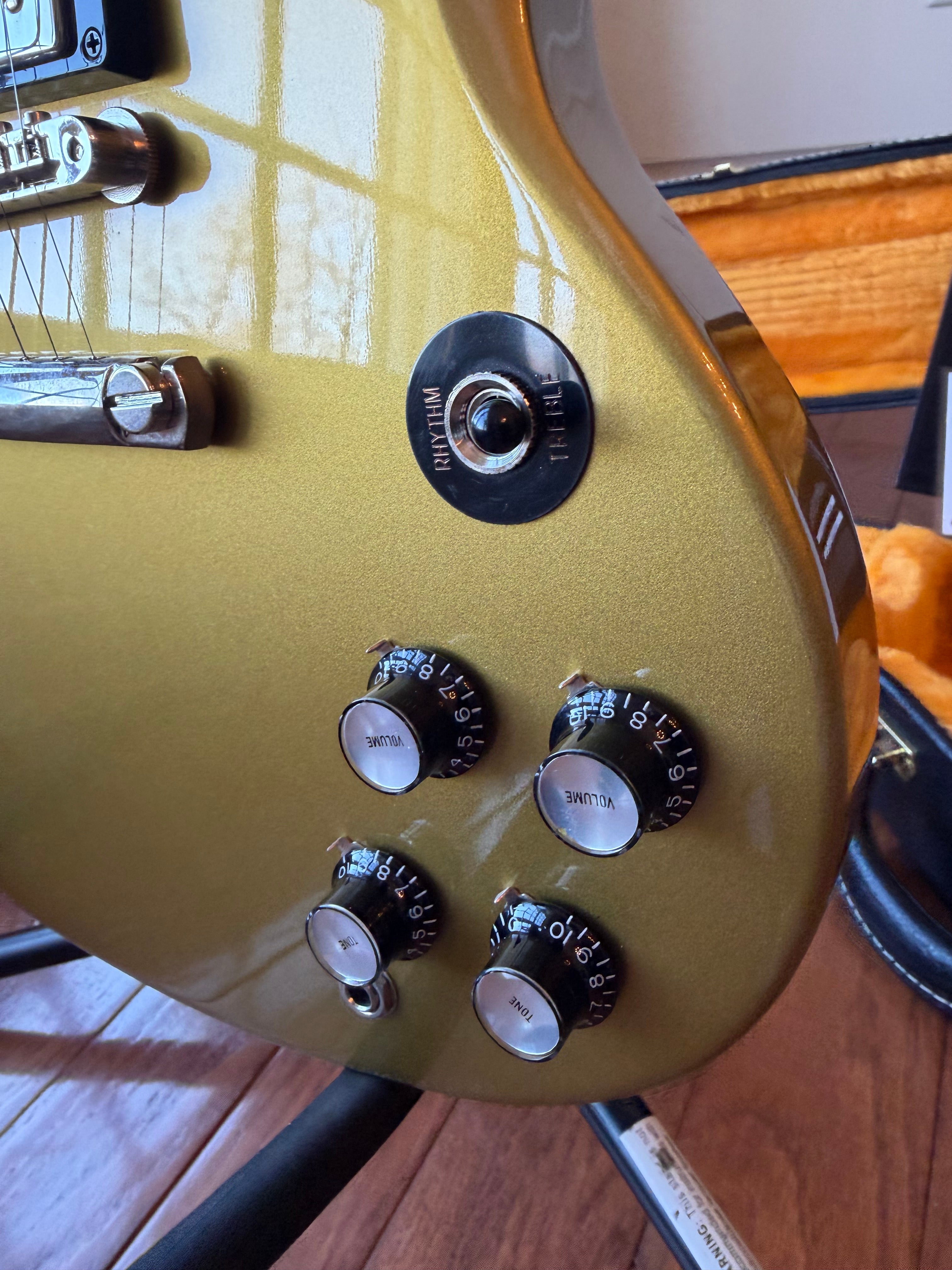 2020 Gibson Custom Shop SG Standard 3 Pickup Double Gold Factory Stinger - Gold Top