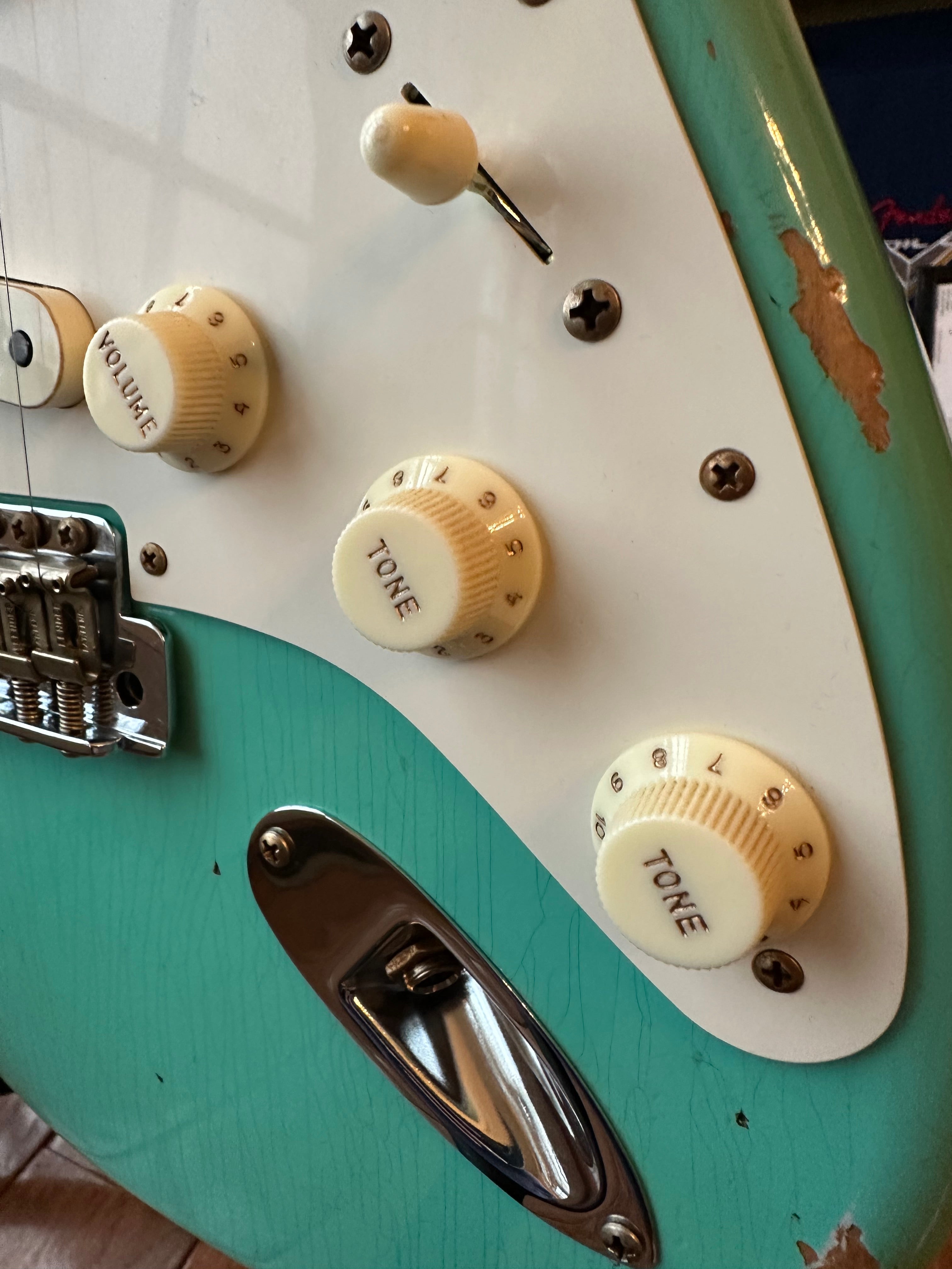 2025 Fender Custom Shop Fat 50s Stratocaster Relic B2 Limited - Super Faded Aged Sea Foam Green - Image 6