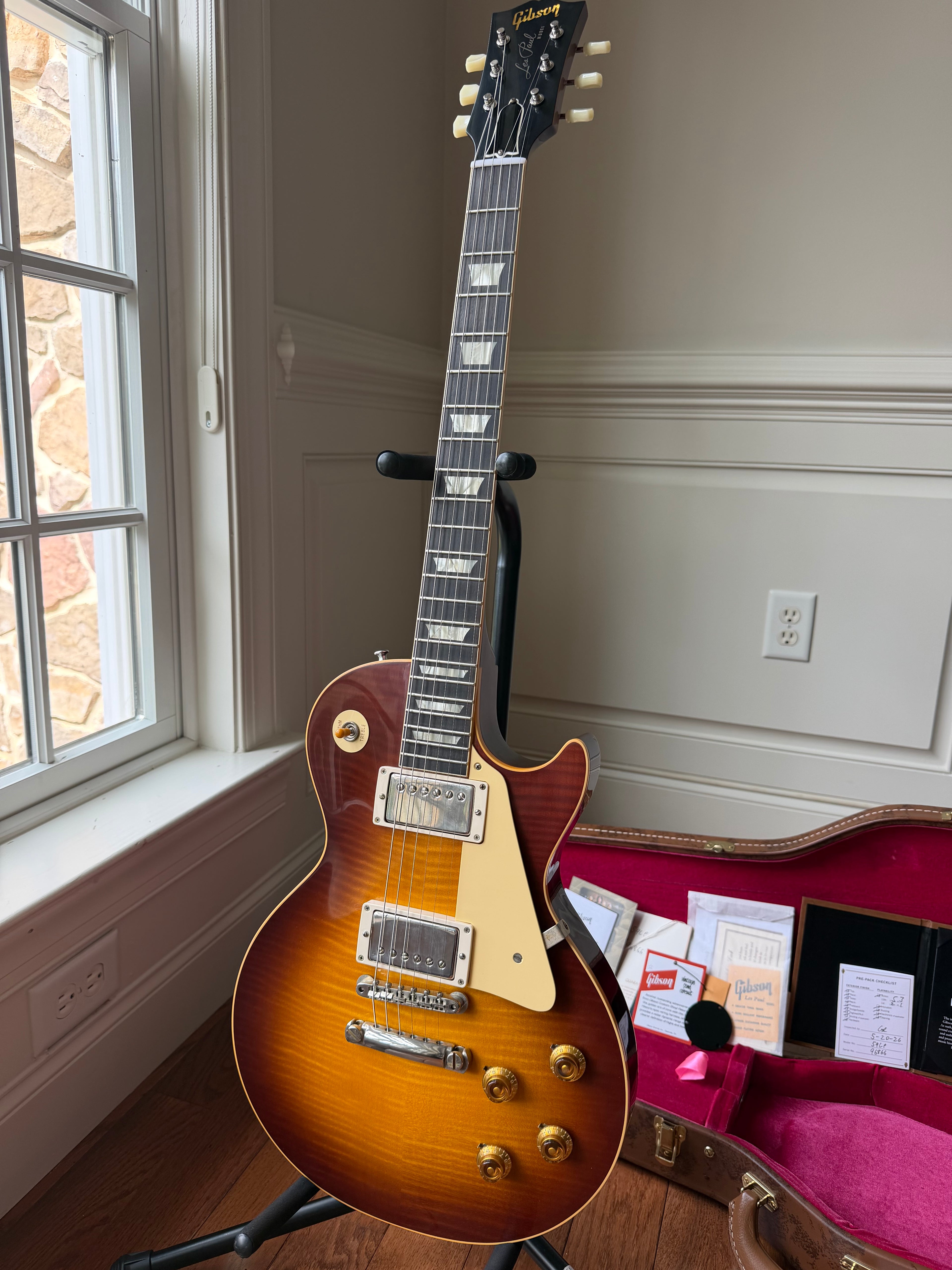 2026 Gibson Custom Shop Les Paul Standard ‘59 Reissue R9 VOS - Iced Tea Burst