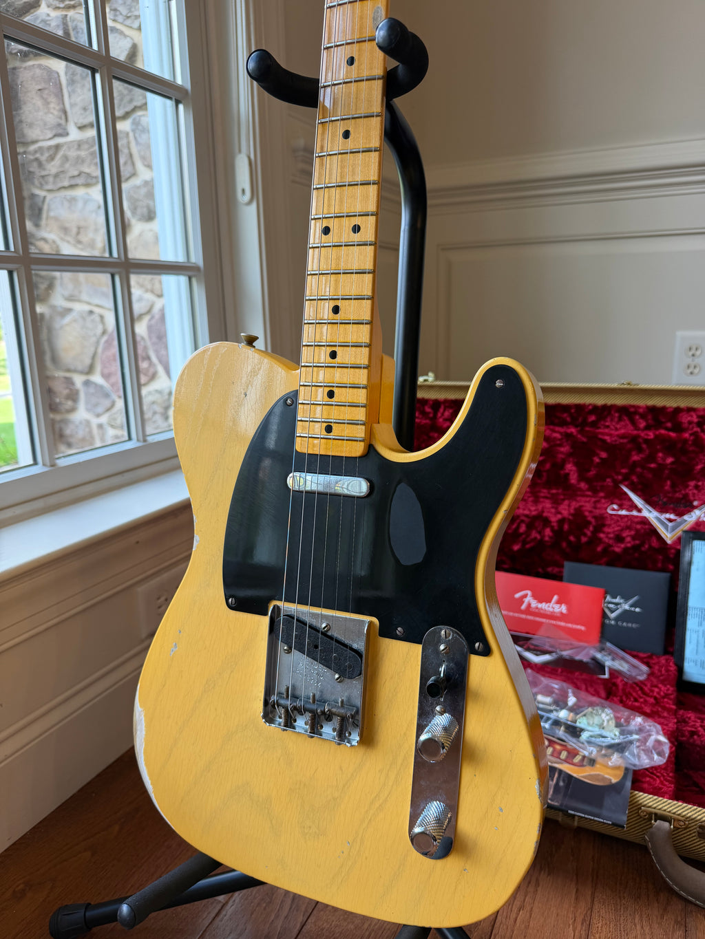 2021 Fender Custom Shop ‘51 70th Anniversary Broadcaster Telecaster Relic - Nocaster Blonde